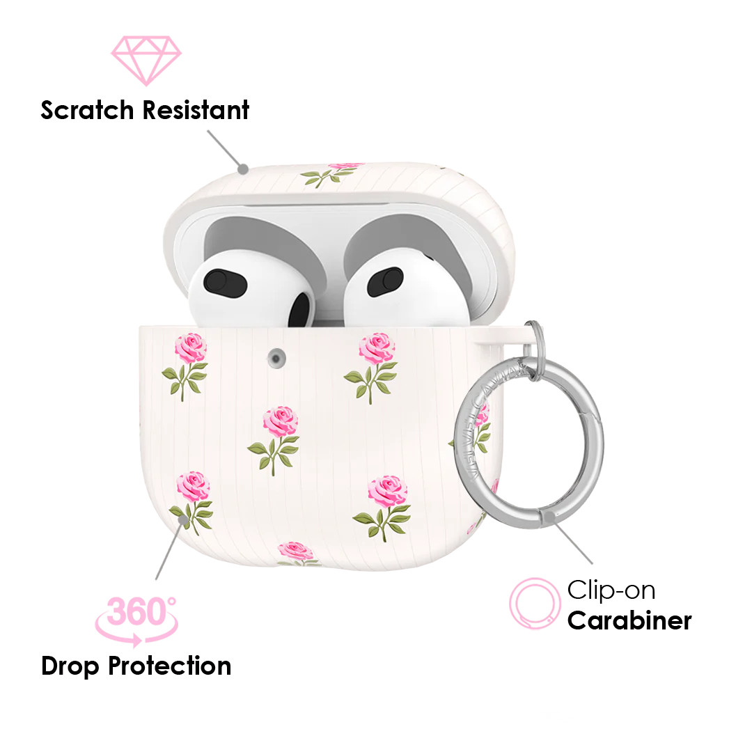 Pink Peony Floral AirPod Case - Image 18