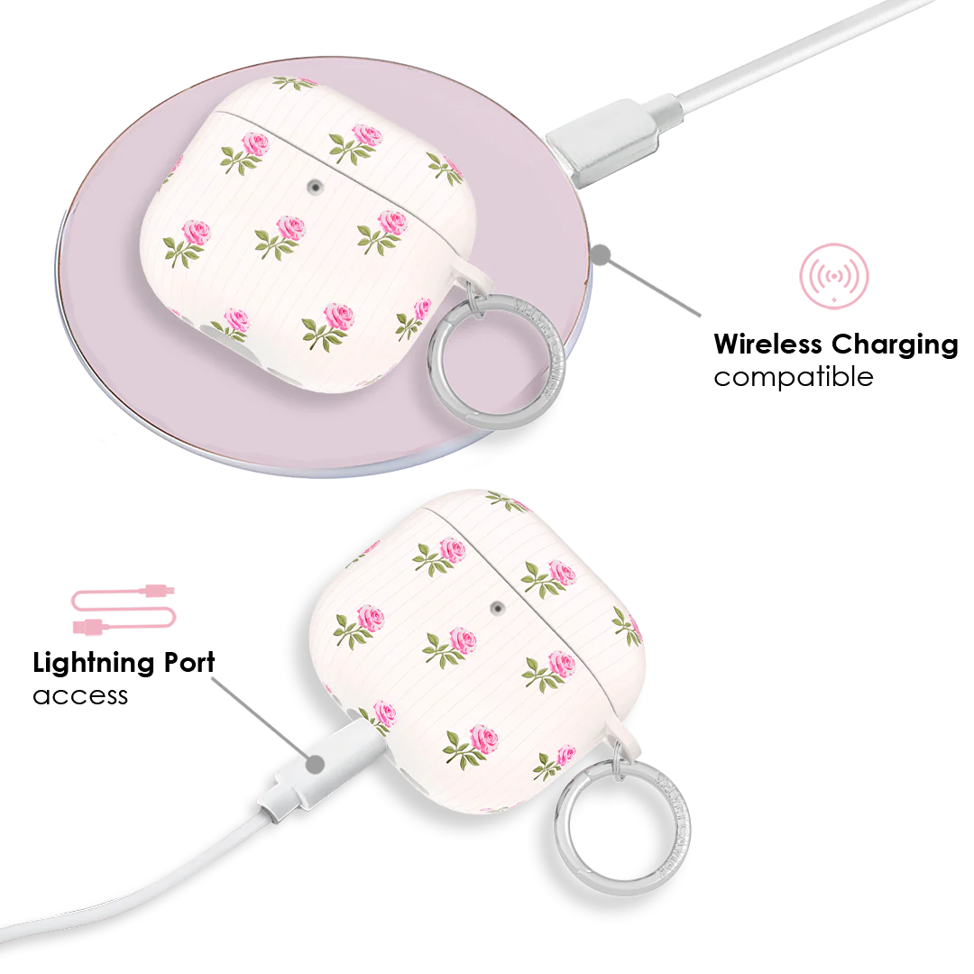 Pink Peony Floral AirPod Case - Image 19