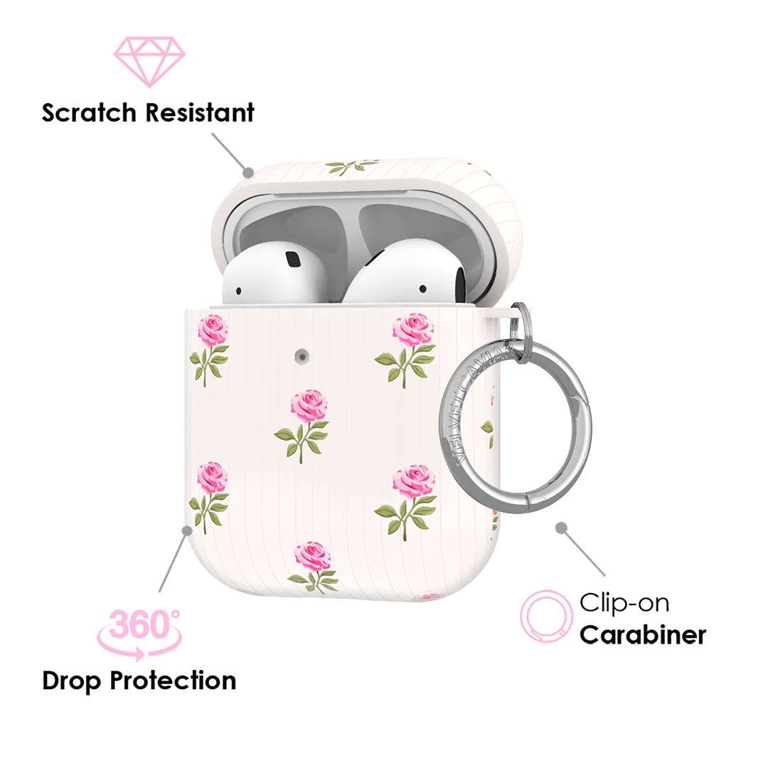 Pink Peony Floral AirPod Case - Image 3