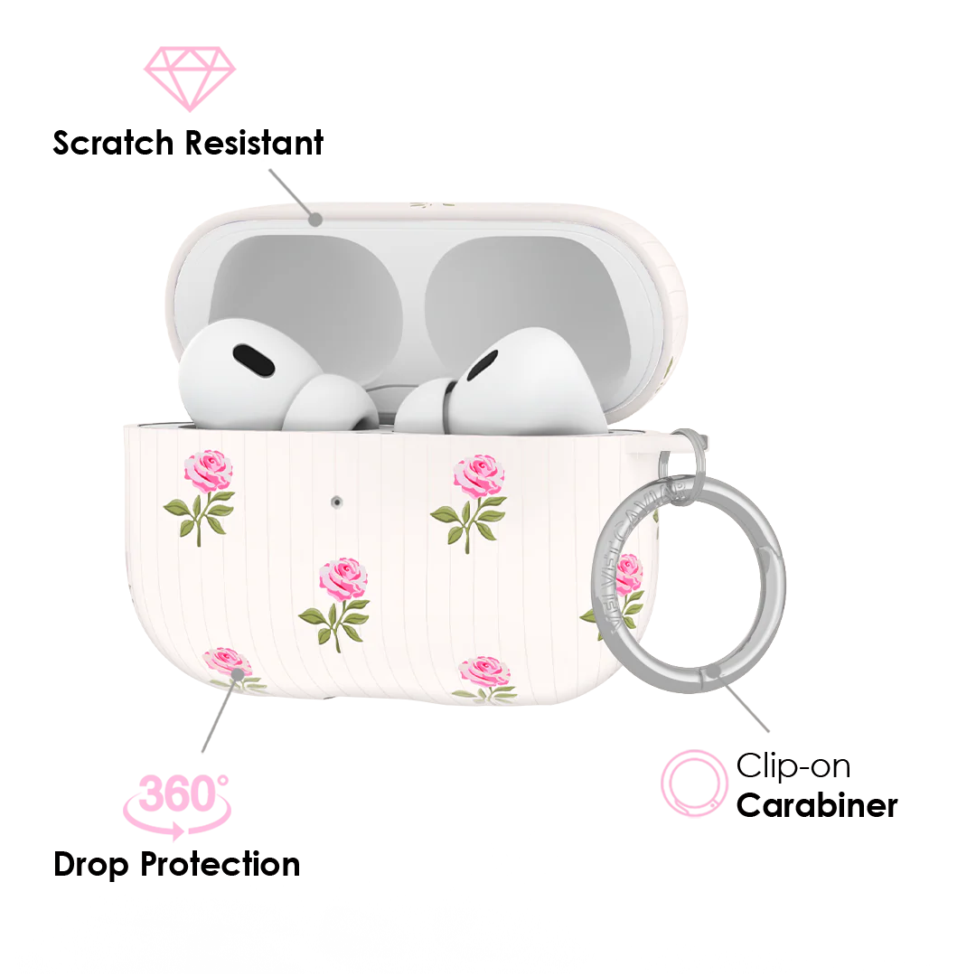 Pink Peony Floral AirPod Case - Image 8