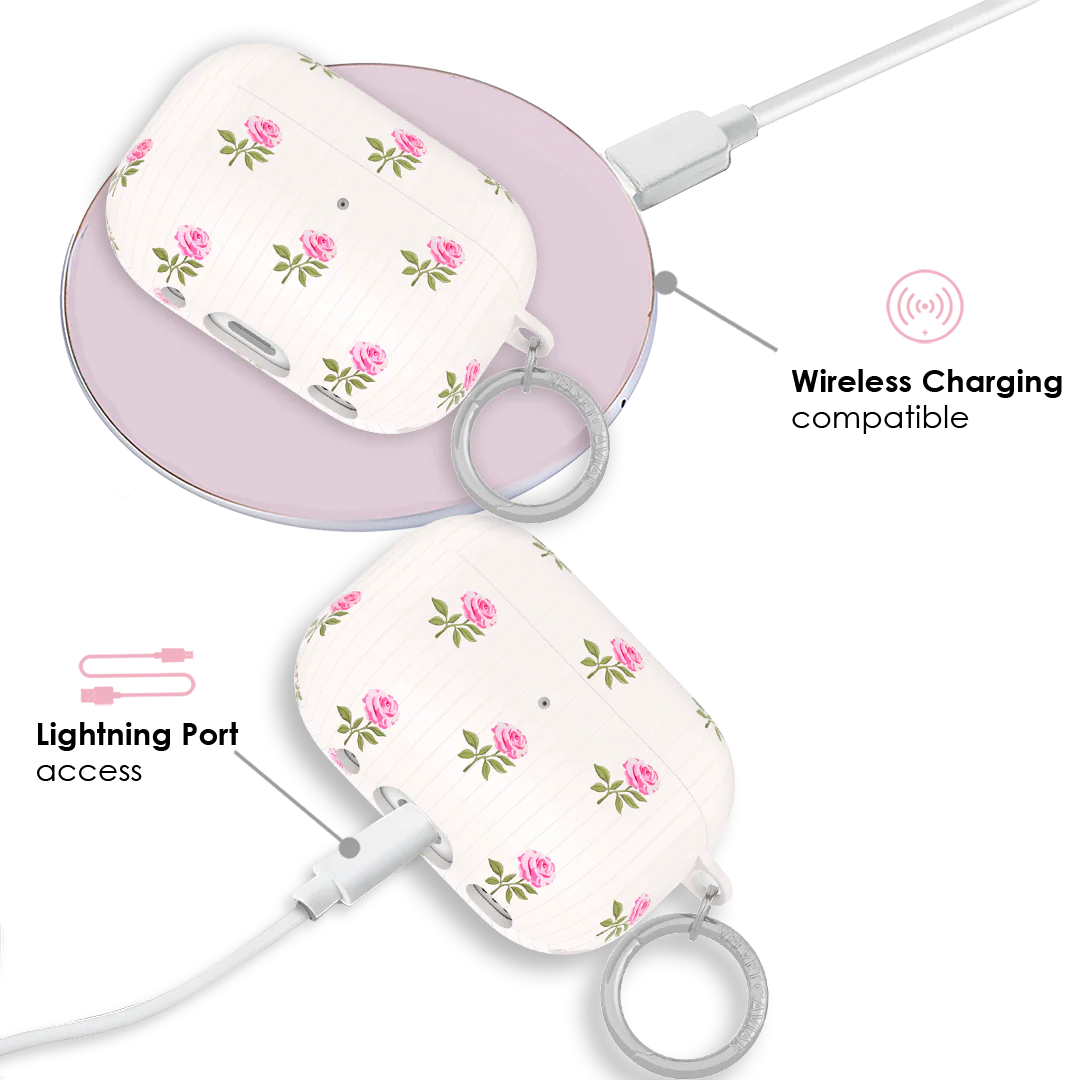 Pink Peony Floral AirPod Case - Image 9