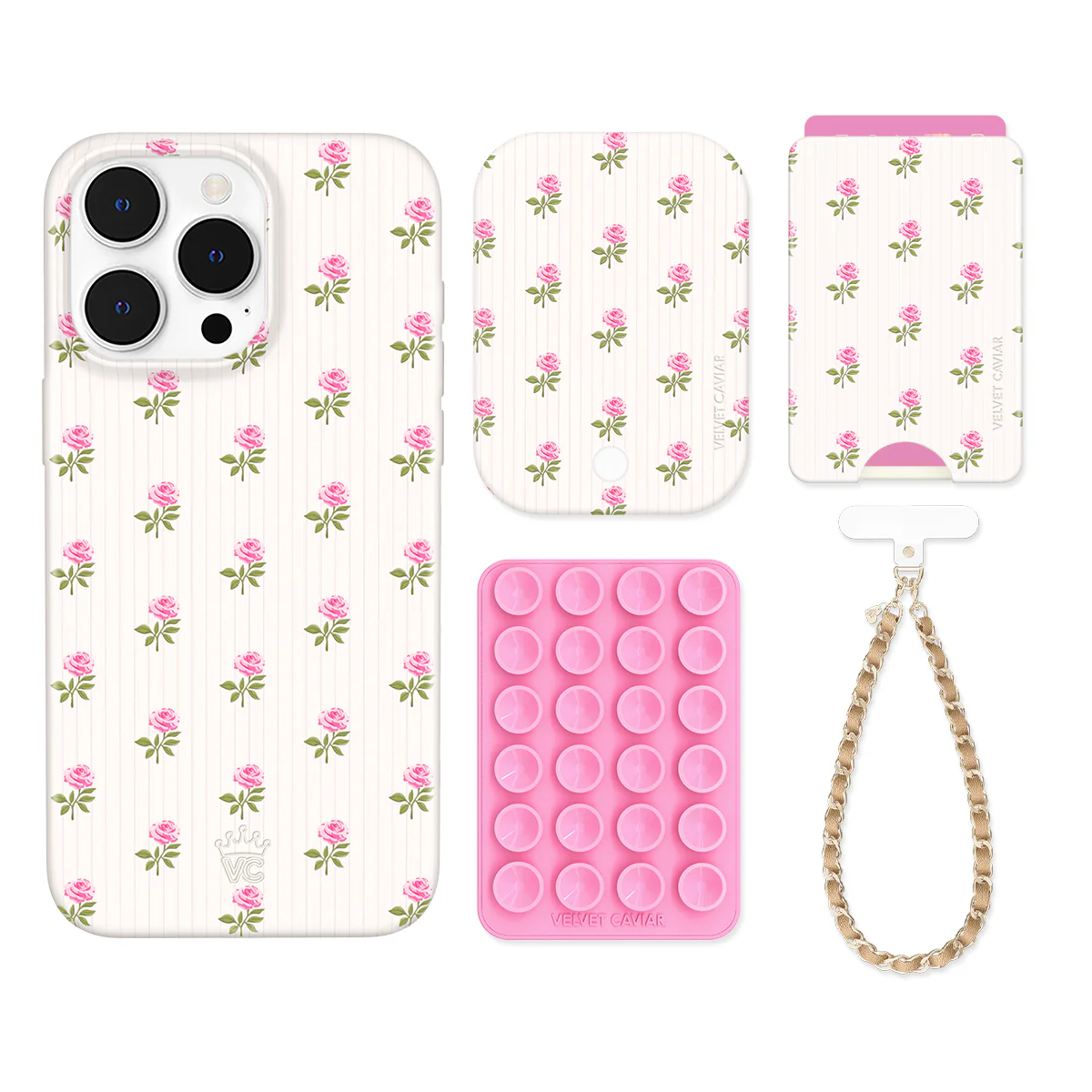Pink Peony Floral iPhone Bundle Set - Wallet - Image 10