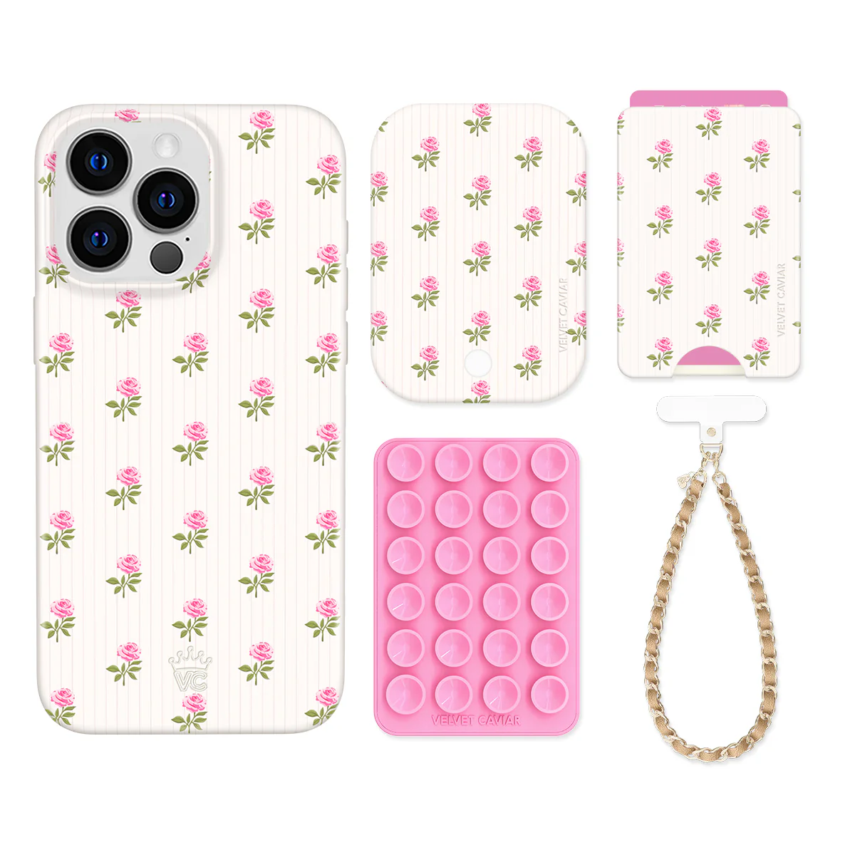 Pink Peony Floral iPhone Bundle Set - Wallet - Image 13