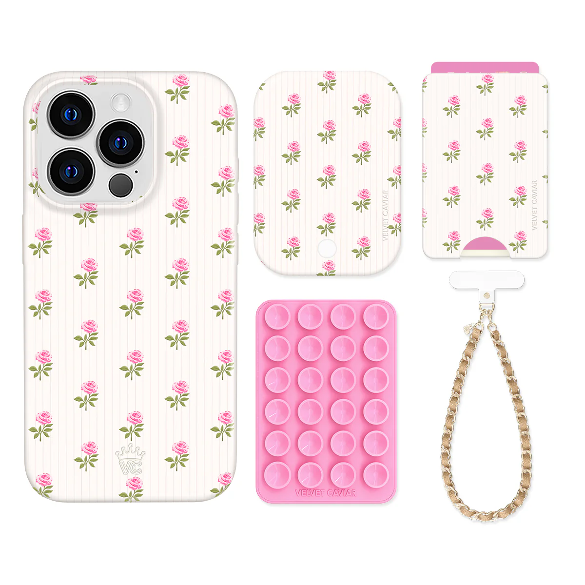 Pink Peony Floral iPhone Bundle Set - Wallet - Image 14