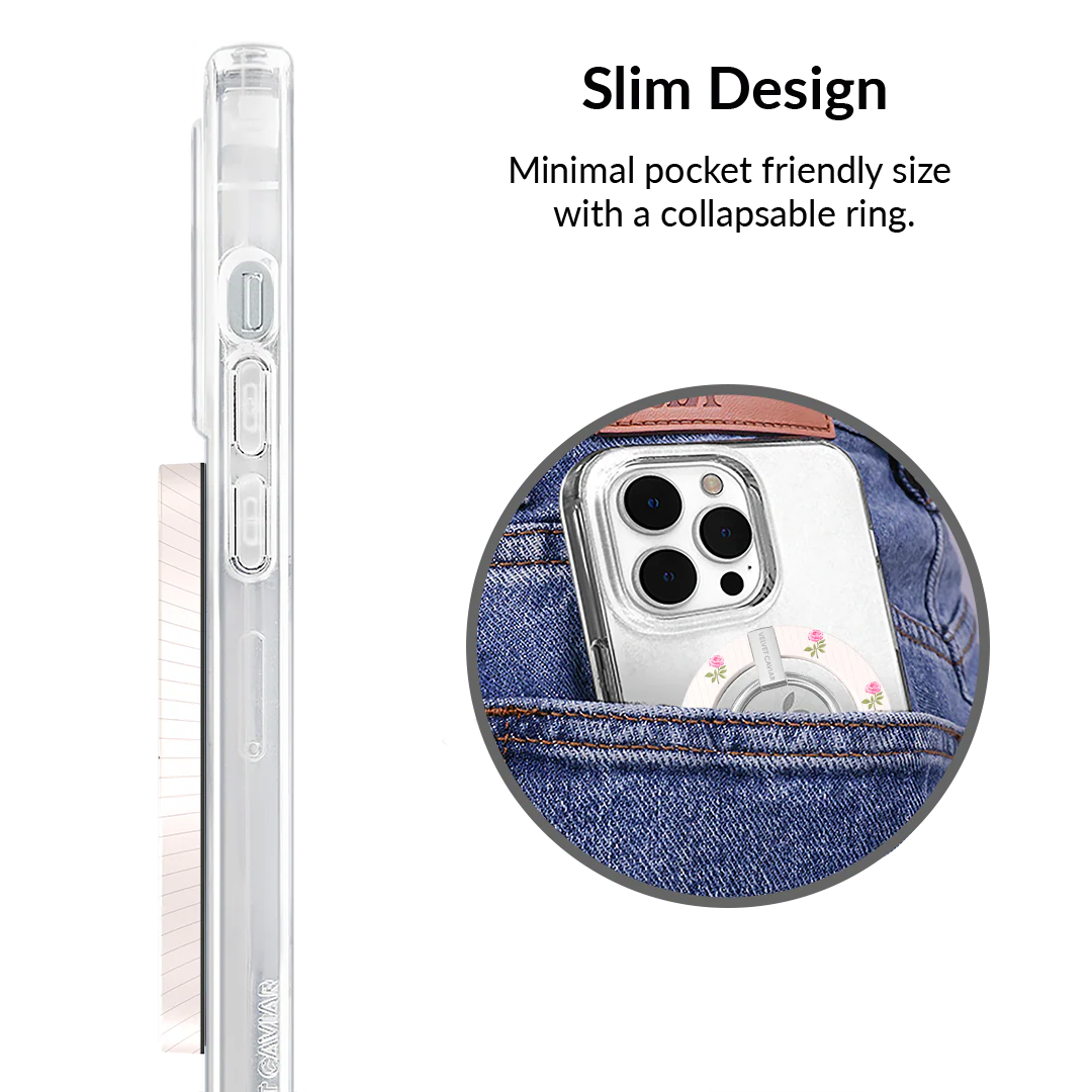 Pink Peony Floral MagSafe Grip Ring - Image 5