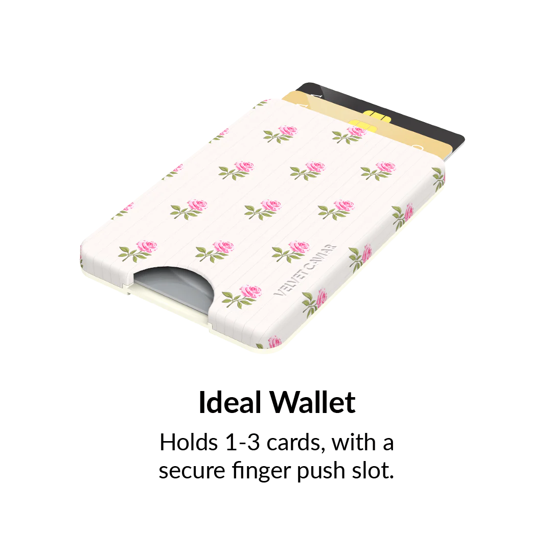 Pink Peony Floral MagSafe Wallet - Image 3