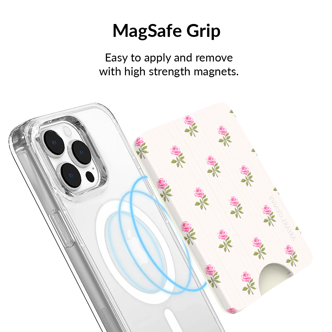 Pink Peony Floral MagSafe Wallet - Image 4