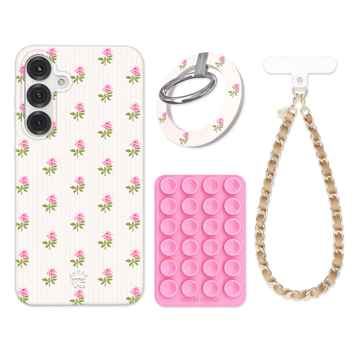 Pink Peony Floral Samsung Bundle Set - Image 2