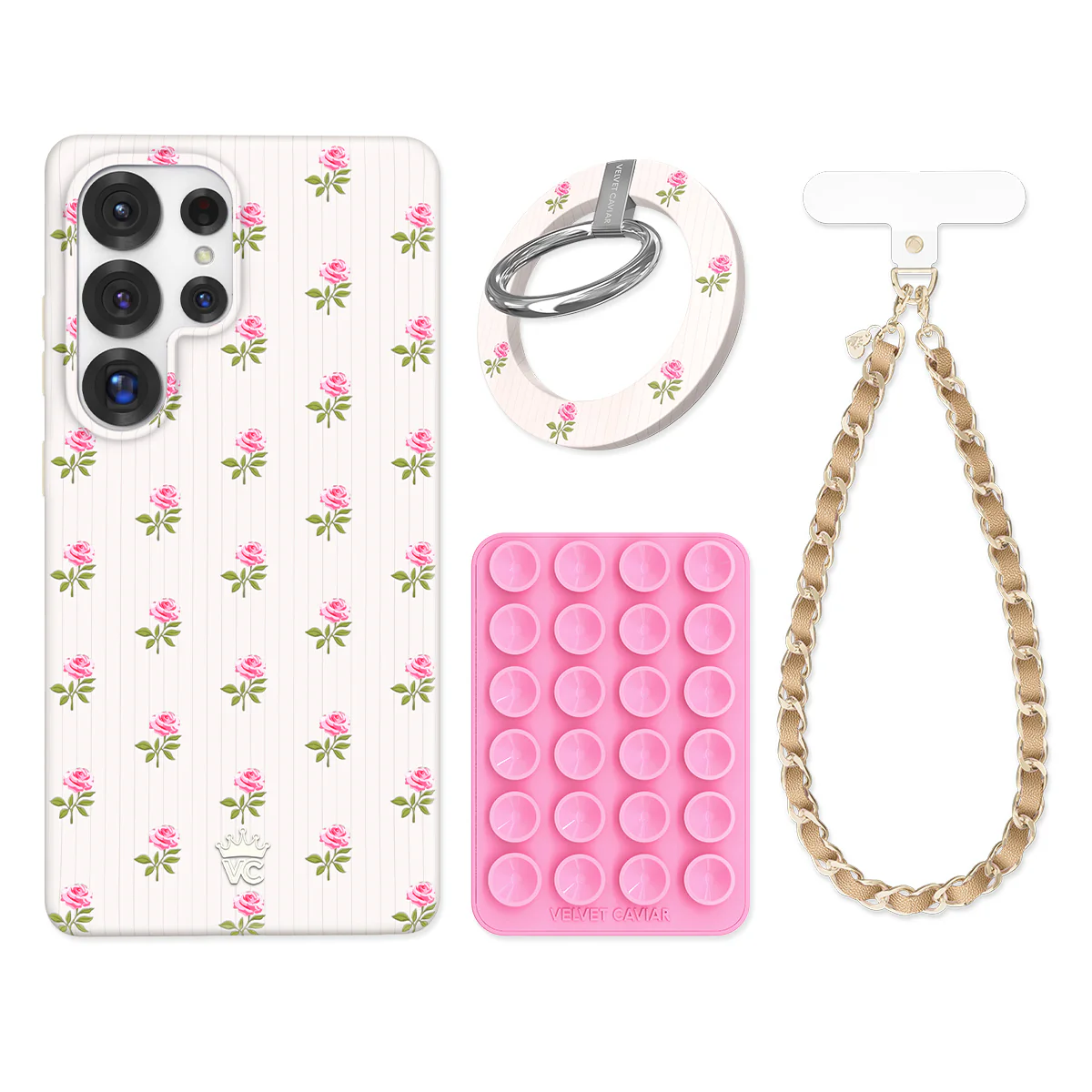 Pink Peony Floral Samsung Bundle Set - Image 3