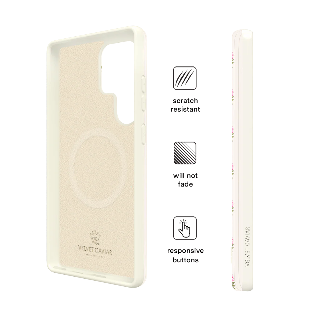 Pink Peony Floral Samsung Case - Image 20