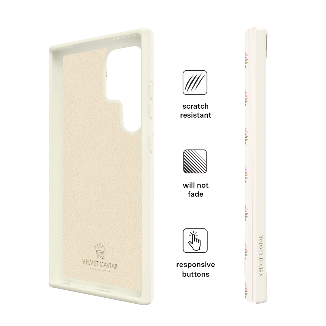 Pink Peony Floral Samsung Case - Image 41