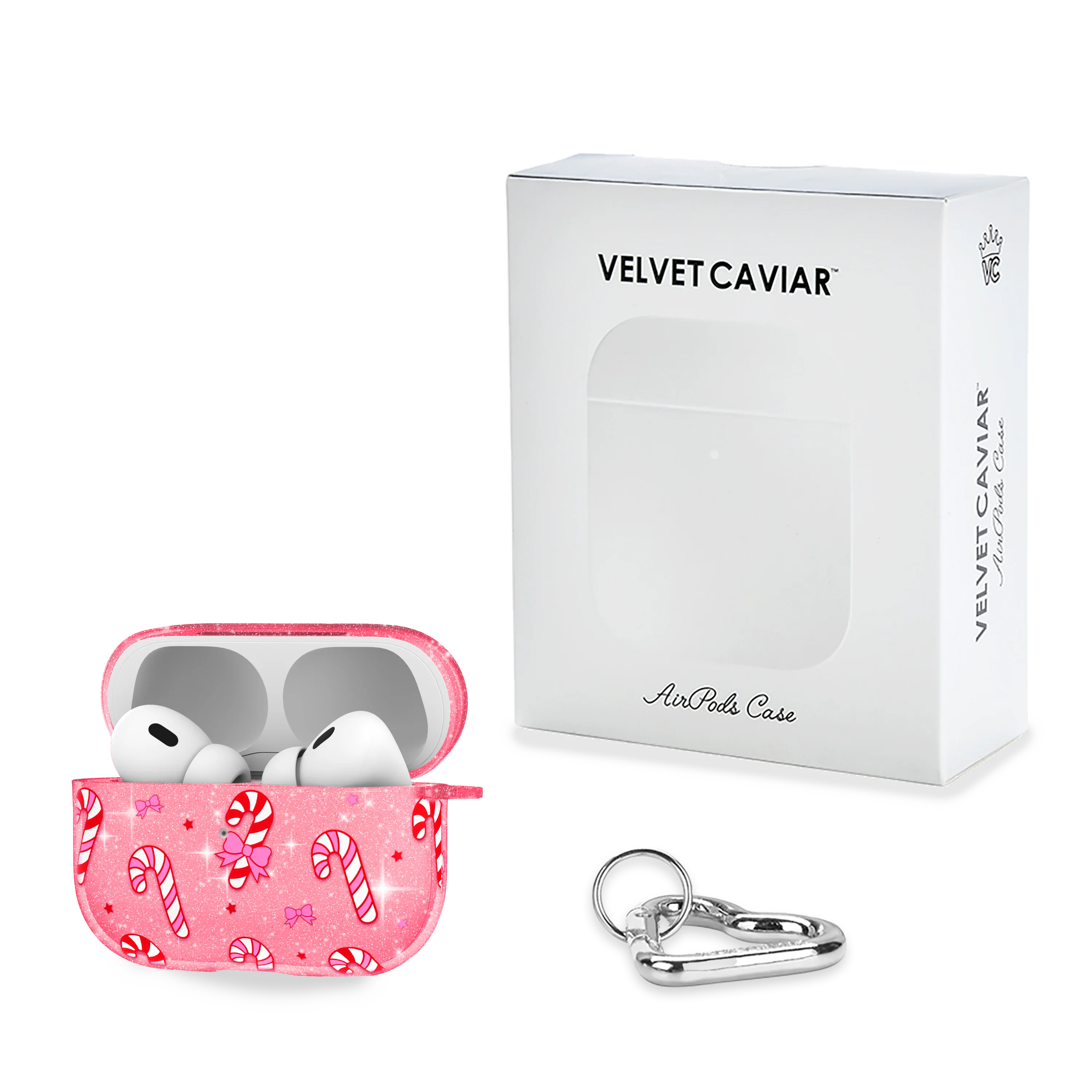 Pink Peppermint Princess AirPod Case - Image 10