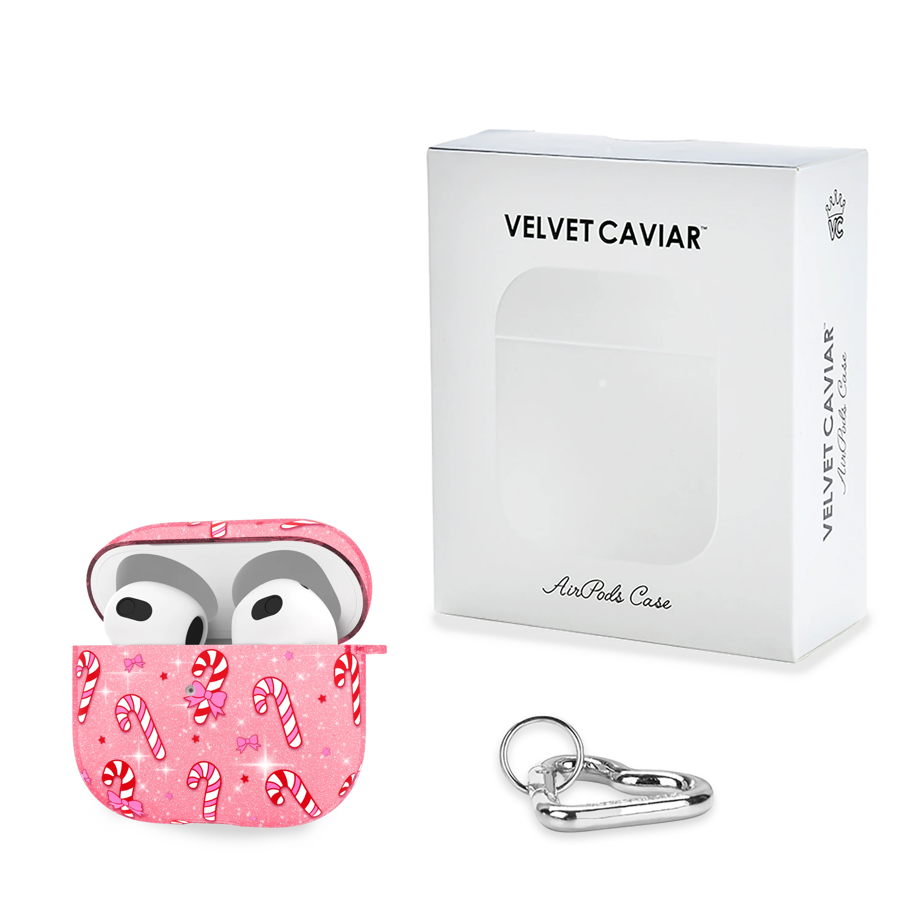 Pink Peppermint Princess AirPod Case - Image 15