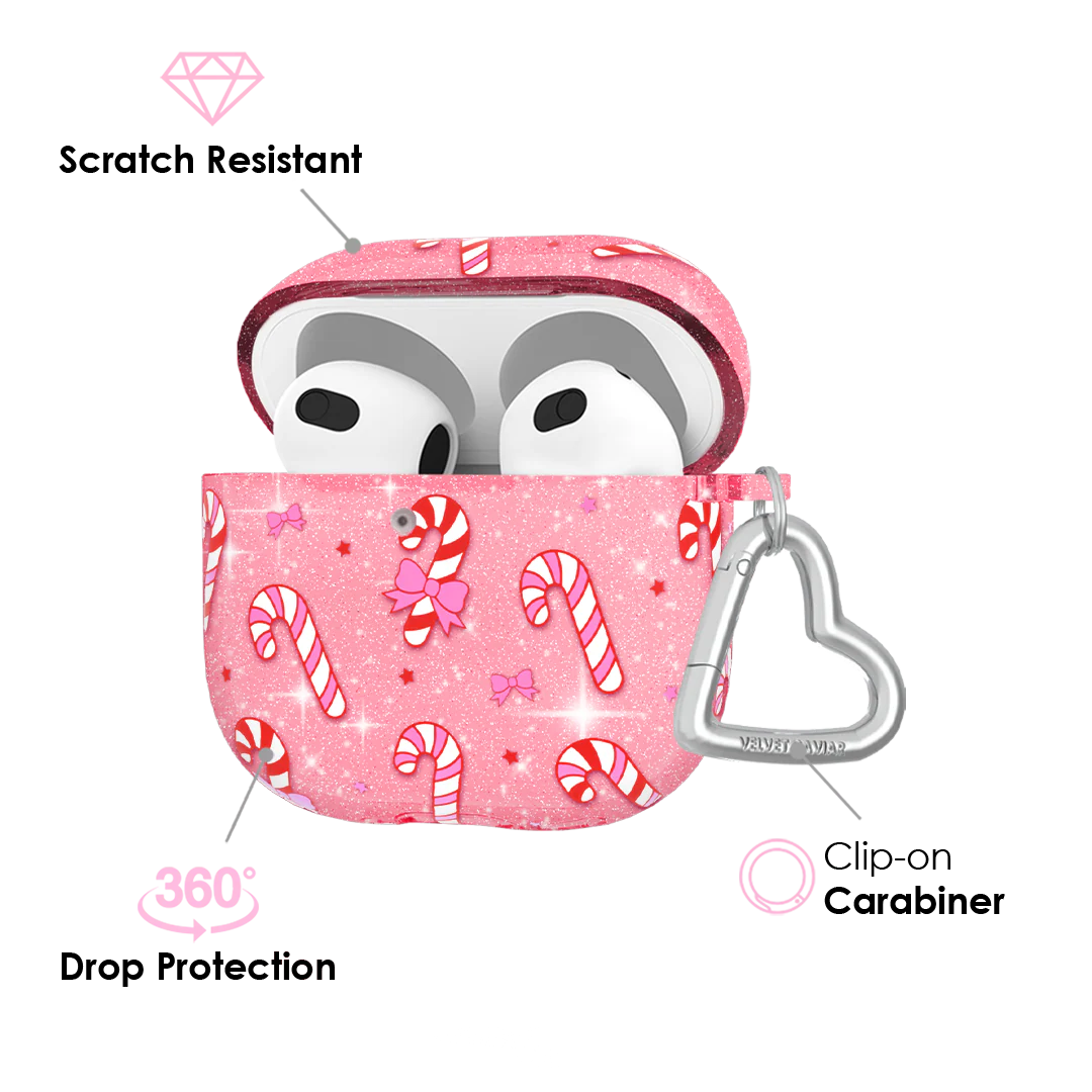 Pink Peppermint Princess AirPod Case - Image 18