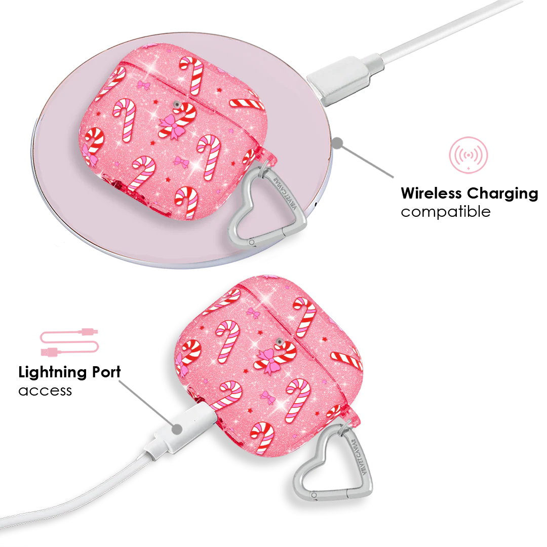 Pink Peppermint Princess AirPod Case - Image 19