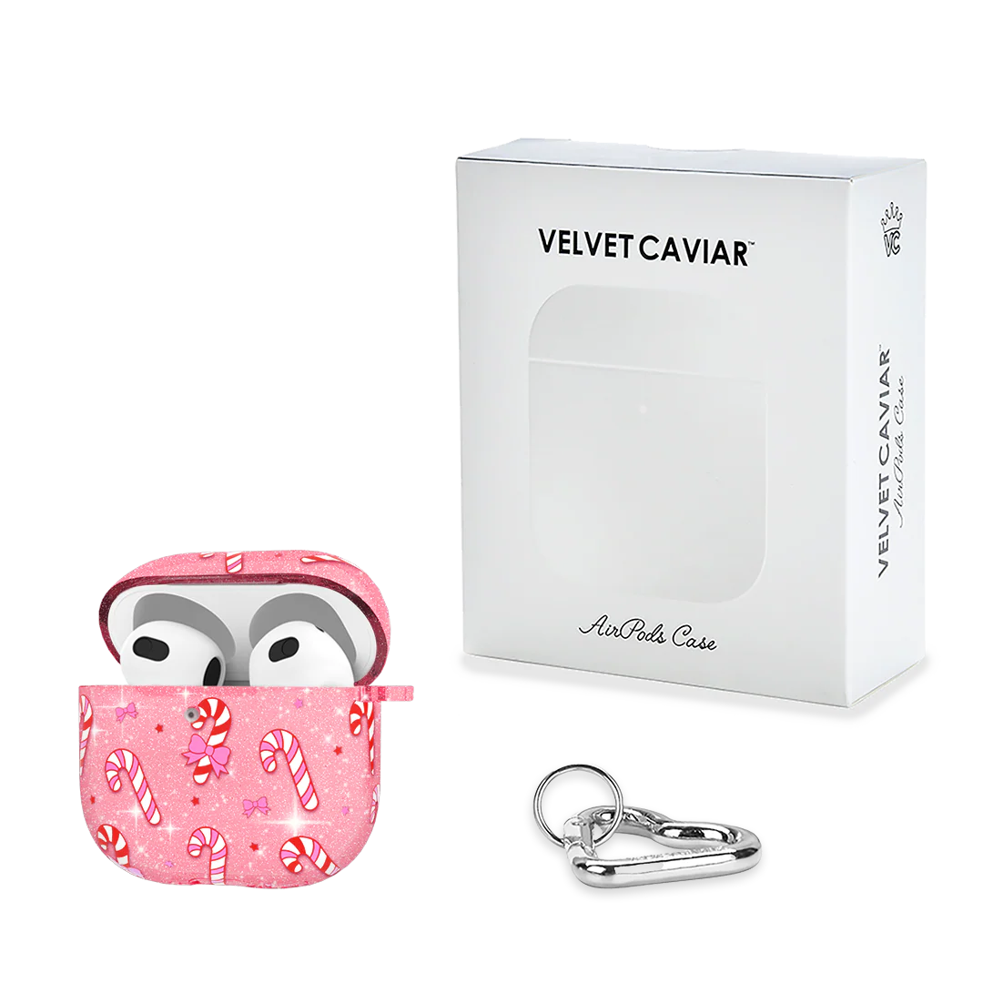 Pink Peppermint Princess AirPod Case - Image 20
