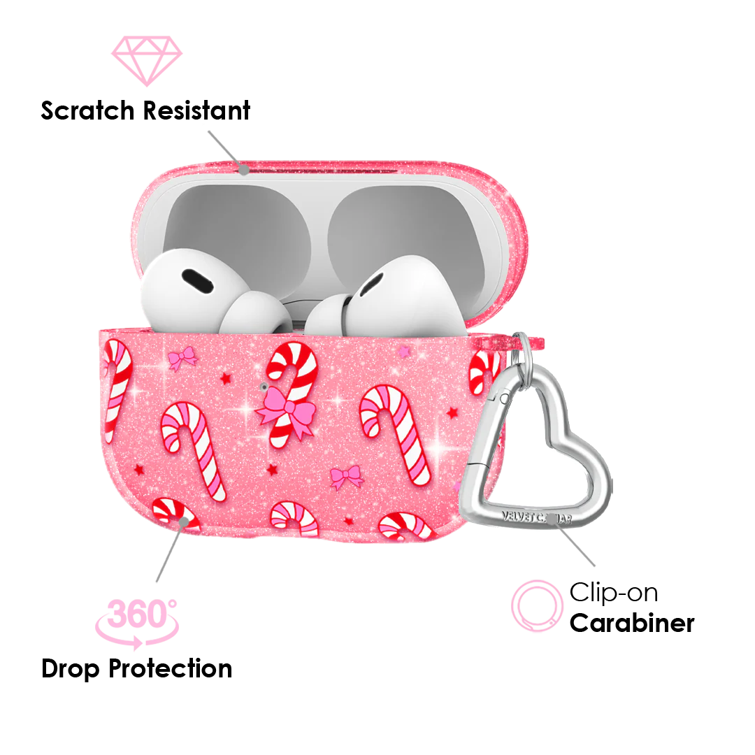 Pink Peppermint Princess AirPod Case - Image 8