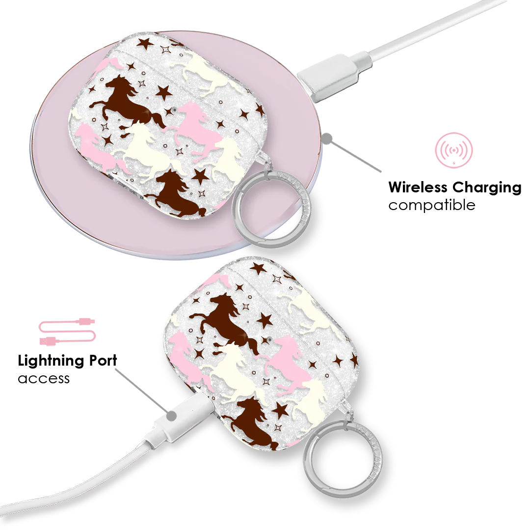 Pink Pony Glitter AirPod Case - Image 14