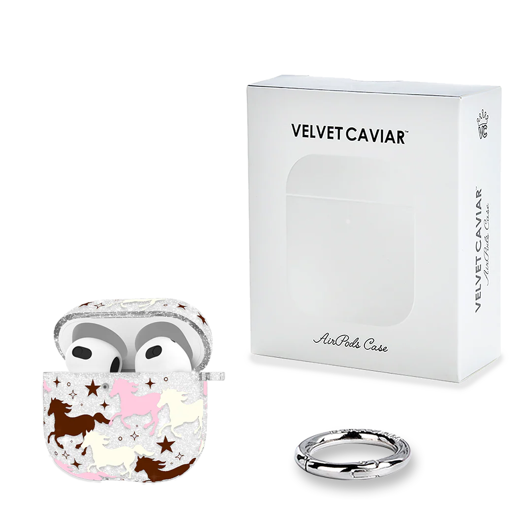 Pink Pony Glitter AirPod Case - Image 20