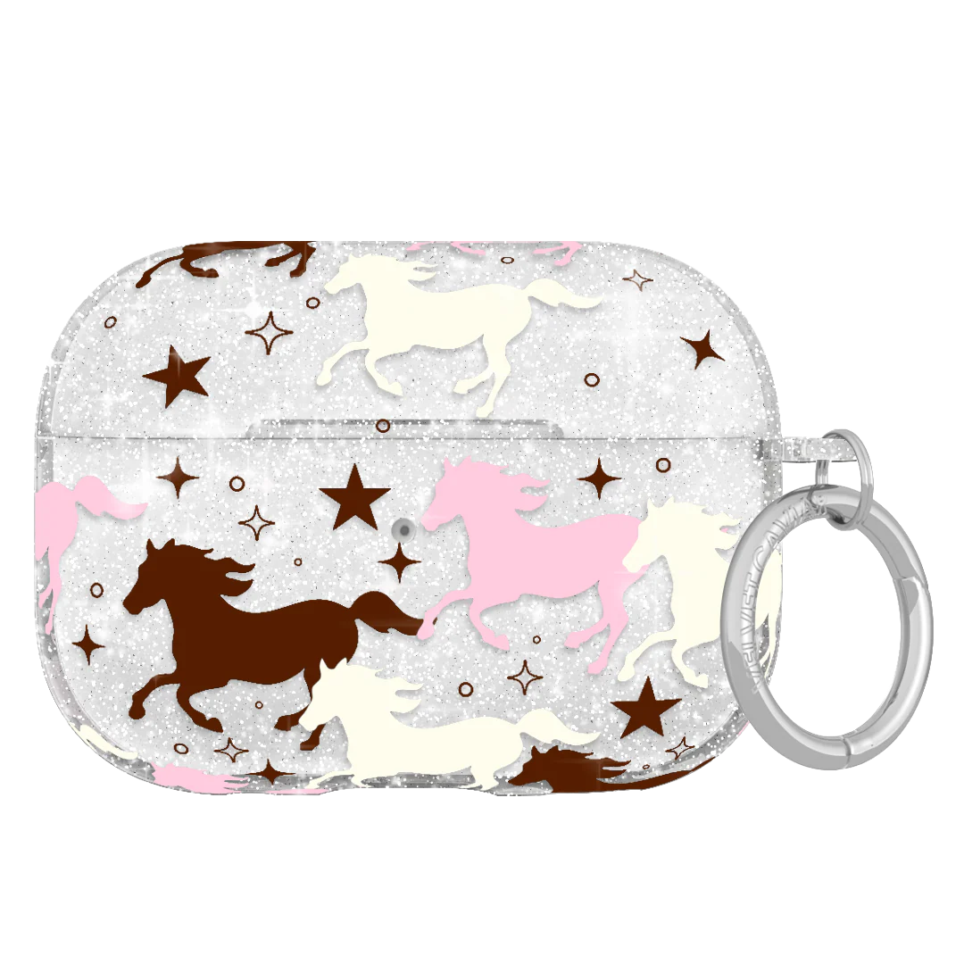 Pink Pony Glitter AirPod Case - Image 6