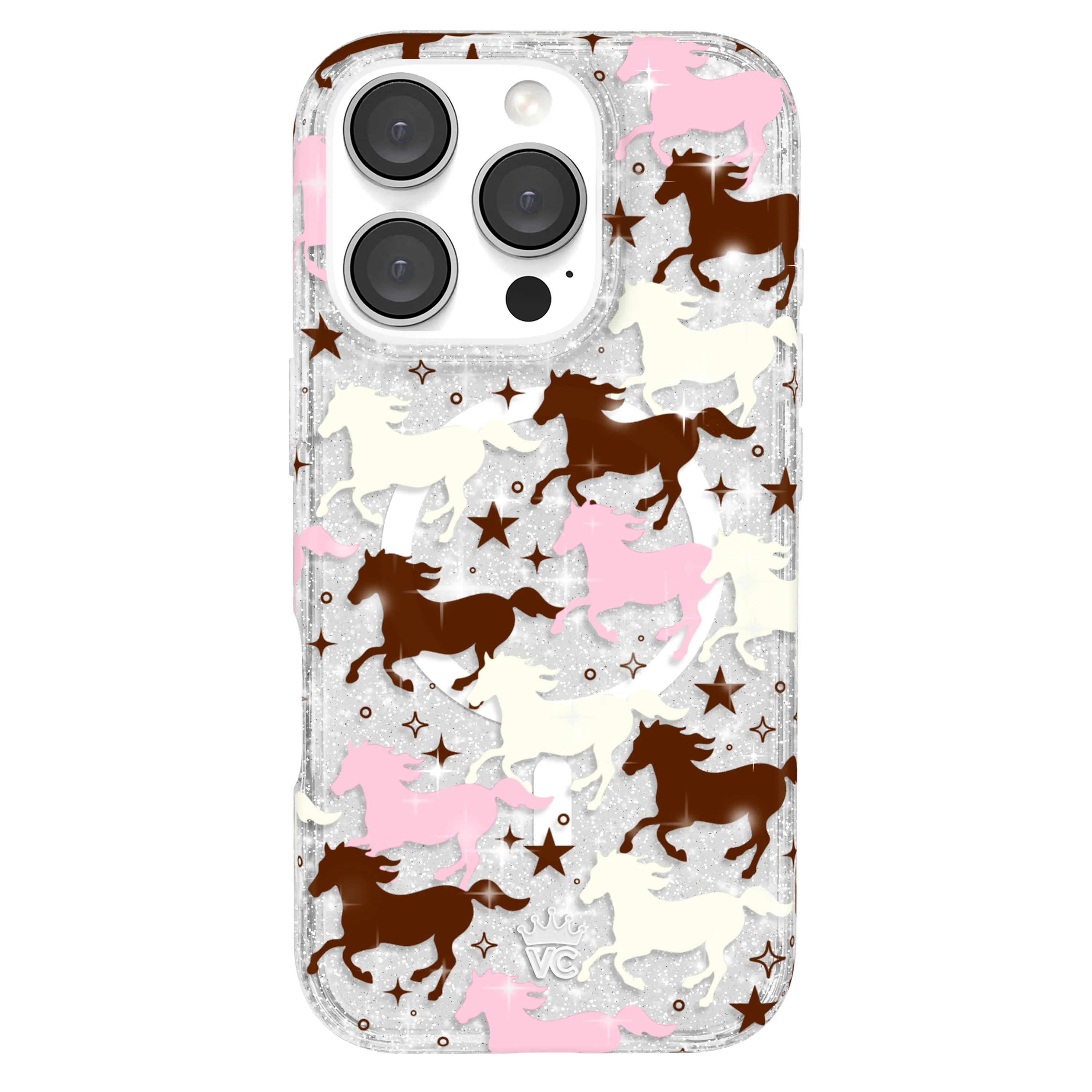 Pink Pony Glitter iPhone Case - Image 15