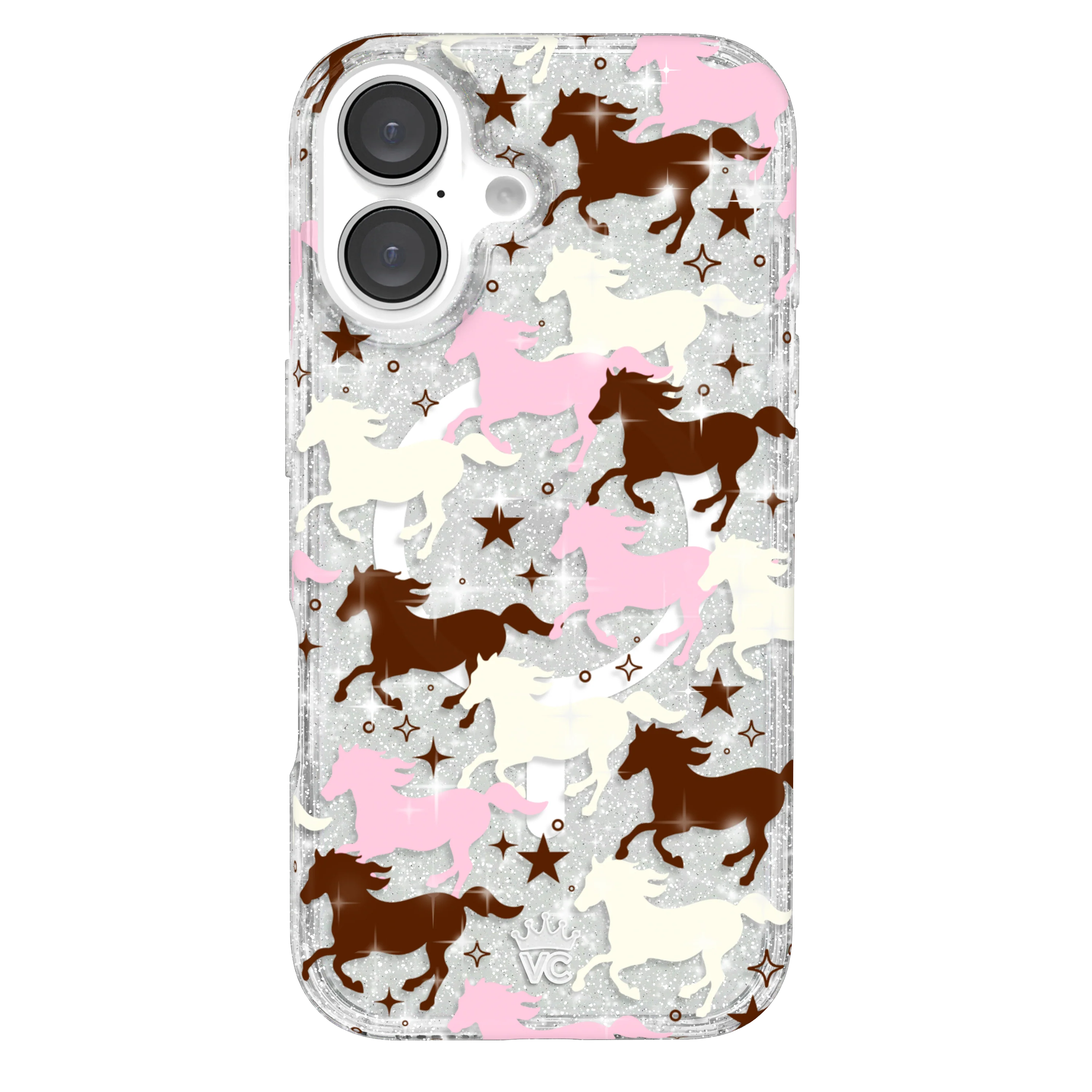 Pink Pony Glitter iPhone Case - Image 22