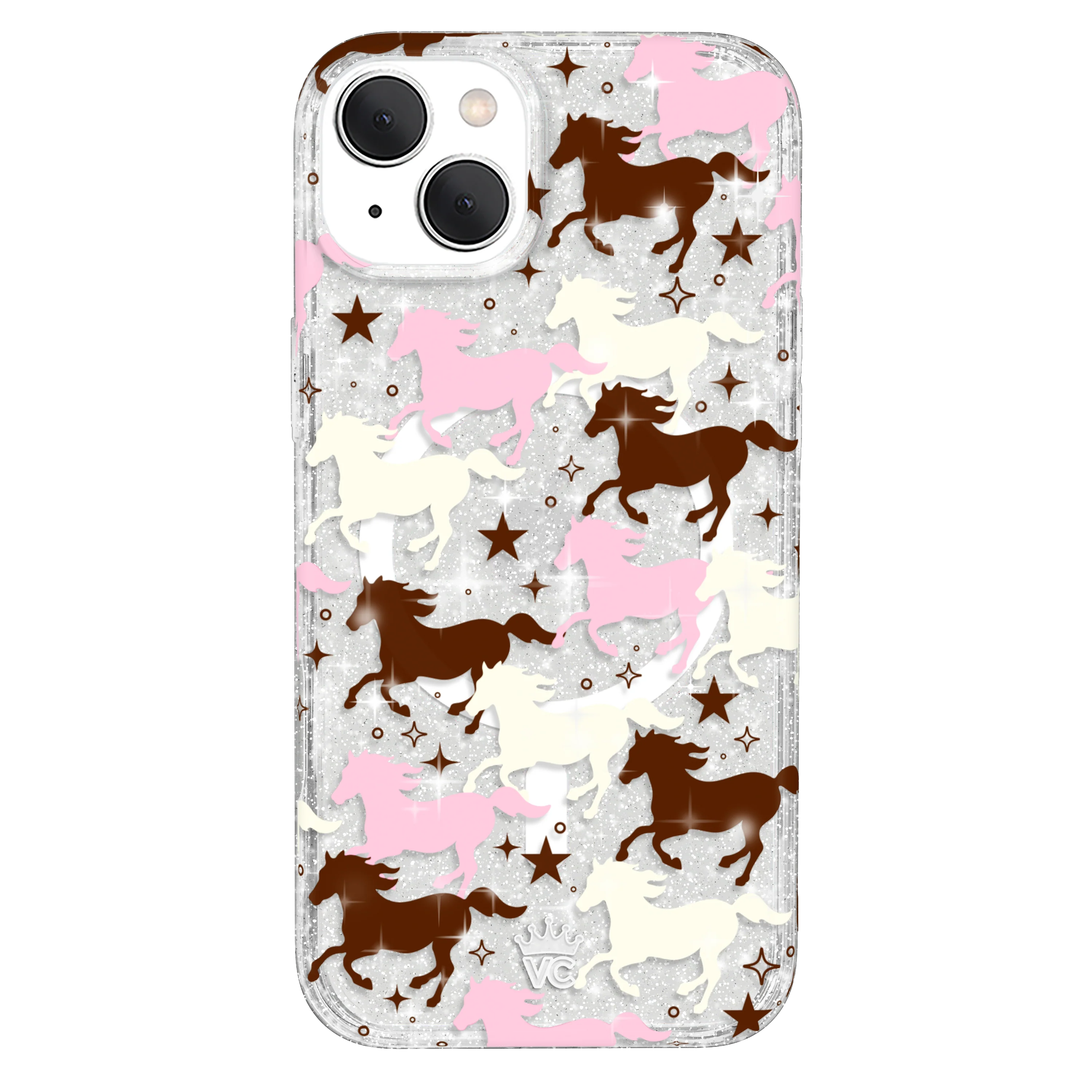 Pink Pony Glitter iPhone Case - Image 50