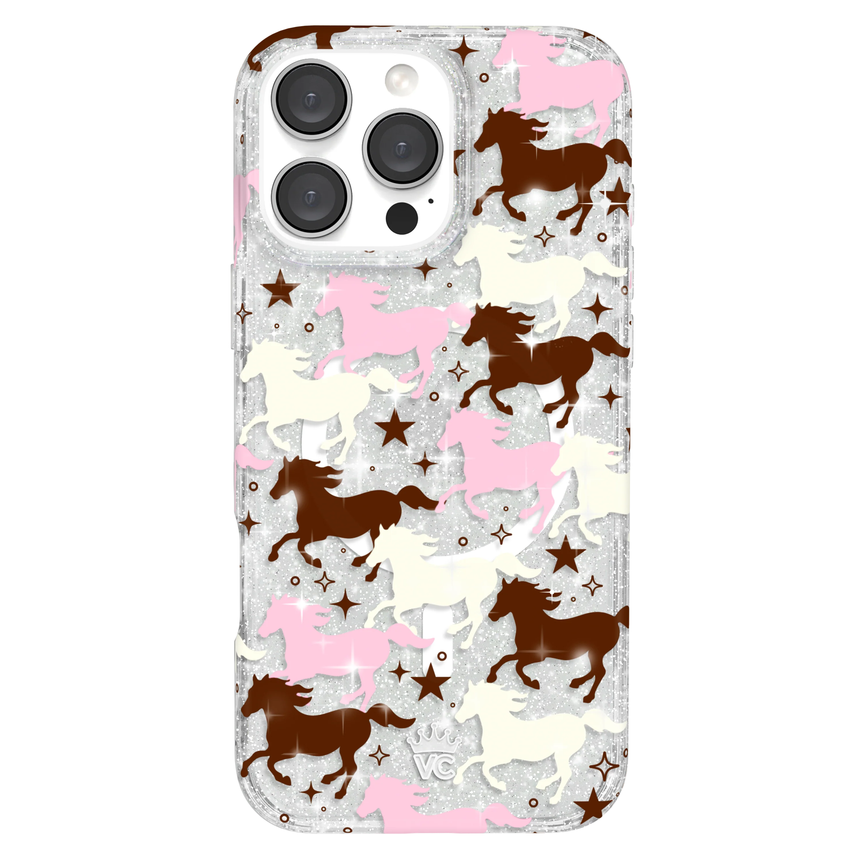 Pink Pony Glitter iPhone Case - Image 8