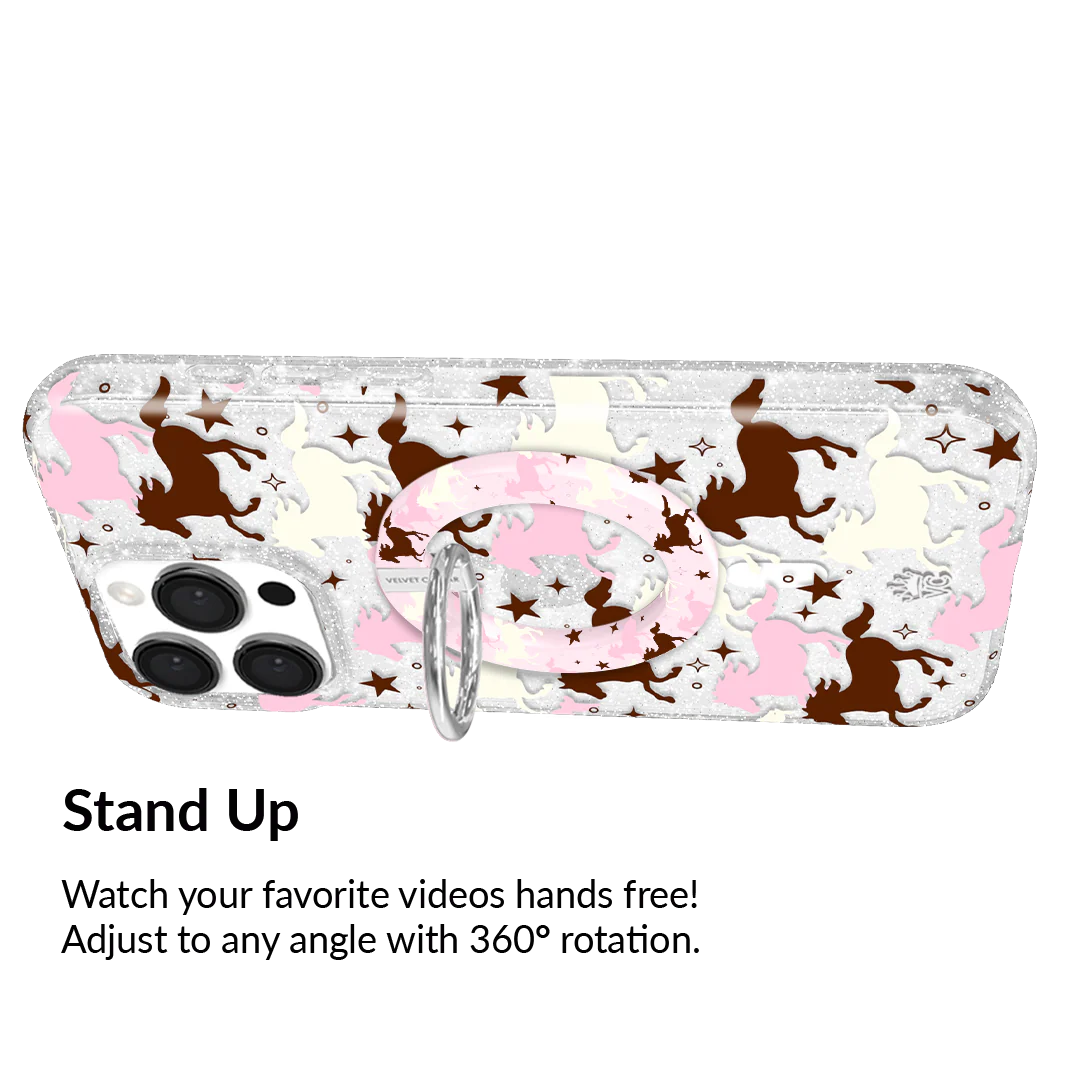 Pink Pony Glitter MagSafe Grip Ring - Image 4