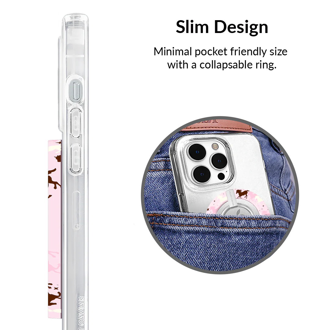 Pink Pony Glitter MagSafe Grip Ring - Image 5
