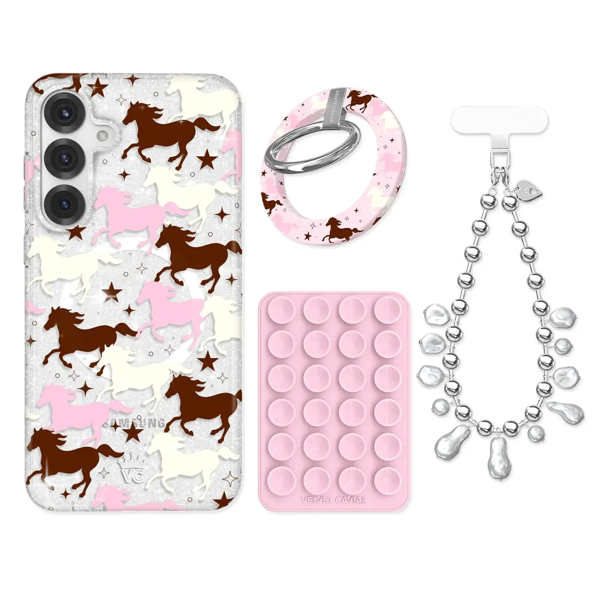 Pink Pony Glitter Samsung Bundle Set - Image 2