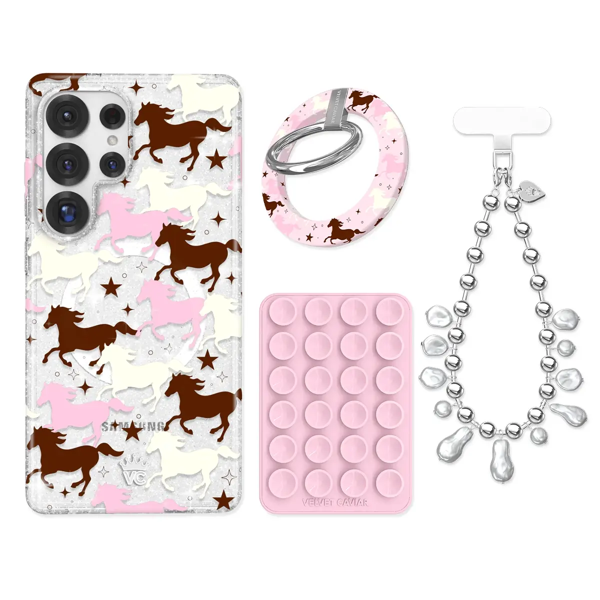 Pink Pony Glitter Samsung Bundle Set - Image 3