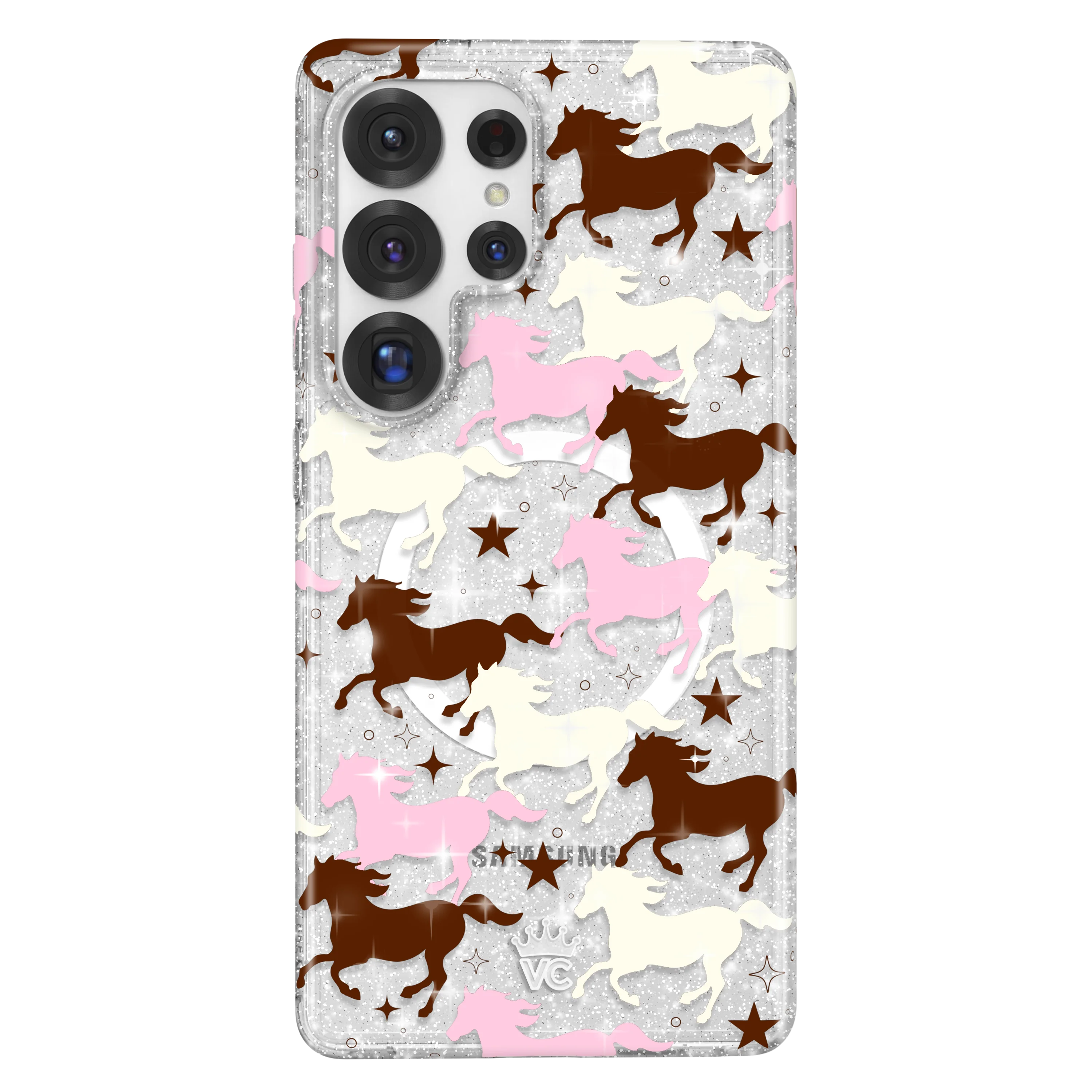Pink Pony Glitter Samsung Case - Image 15