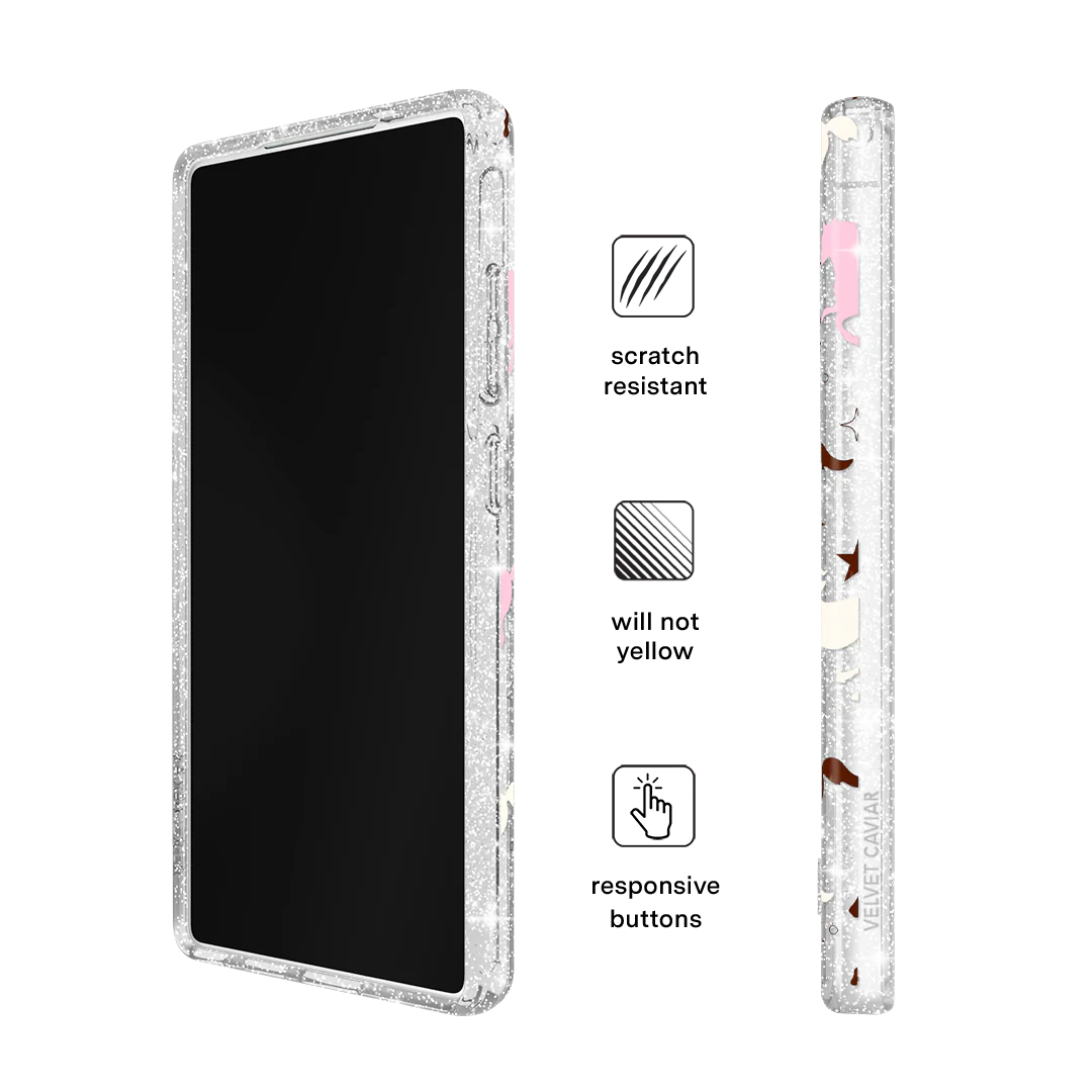 Pink Pony Glitter Samsung Case - Image 20