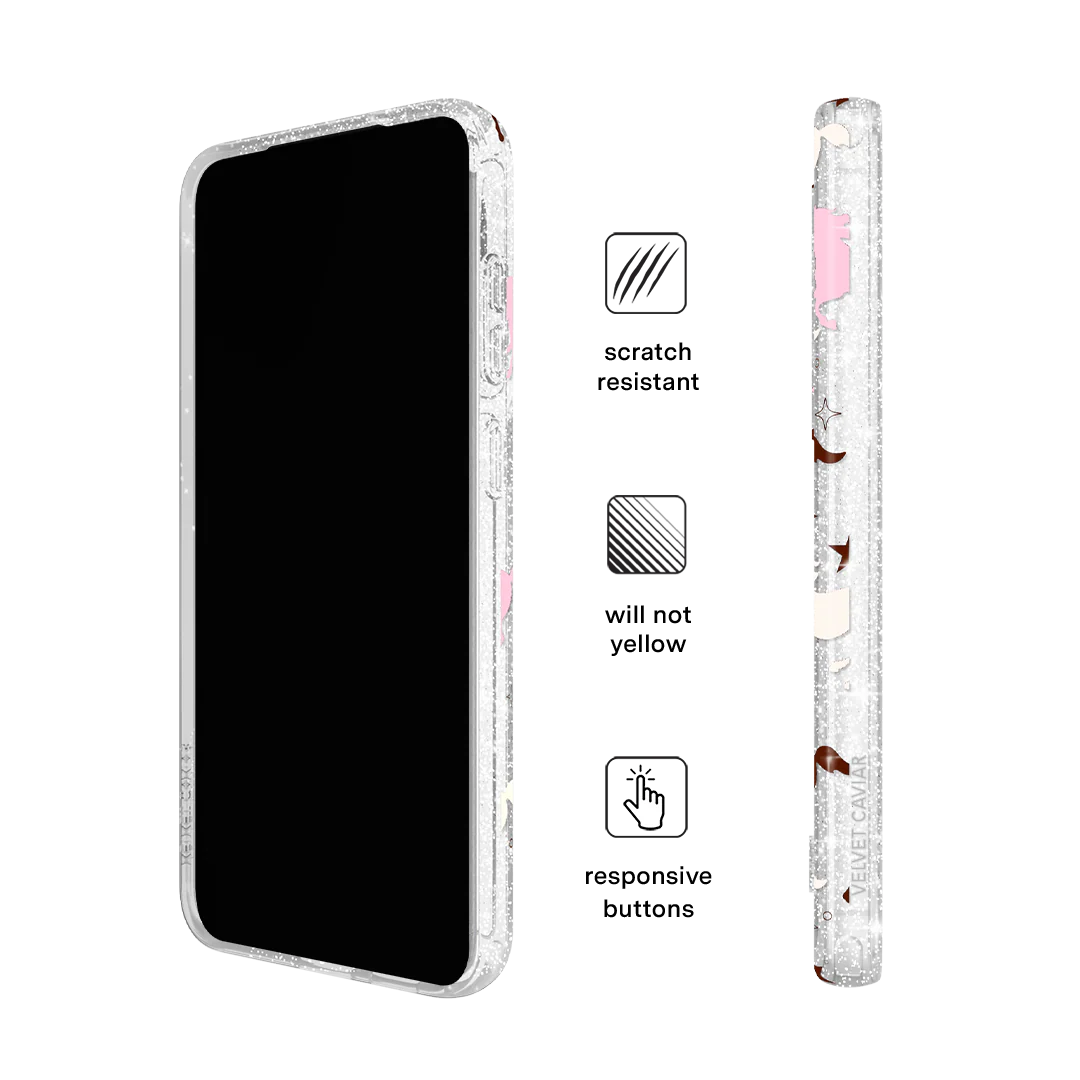 Pink Pony Glitter Samsung Case - Image 6