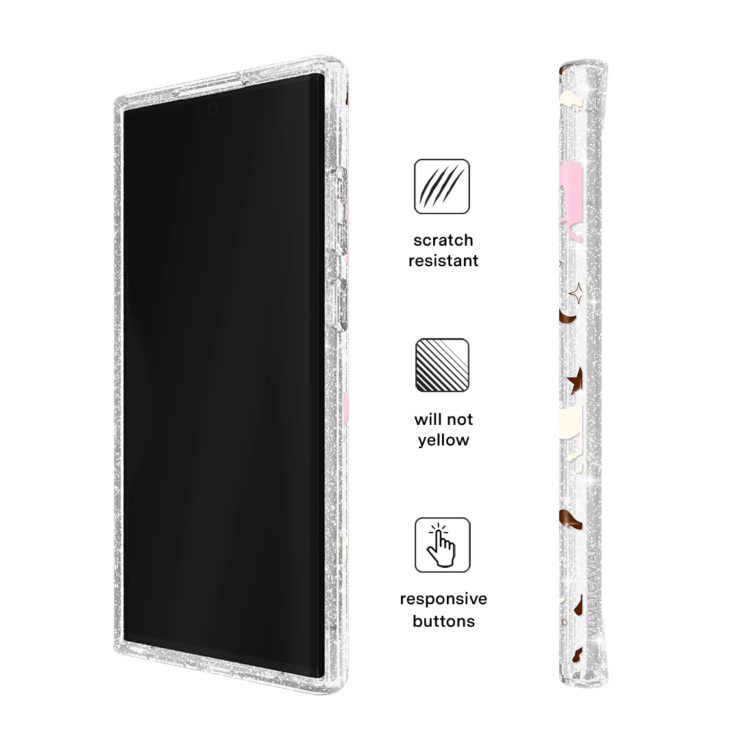 Pink Pony Glitter Samsung Case - Image 62
