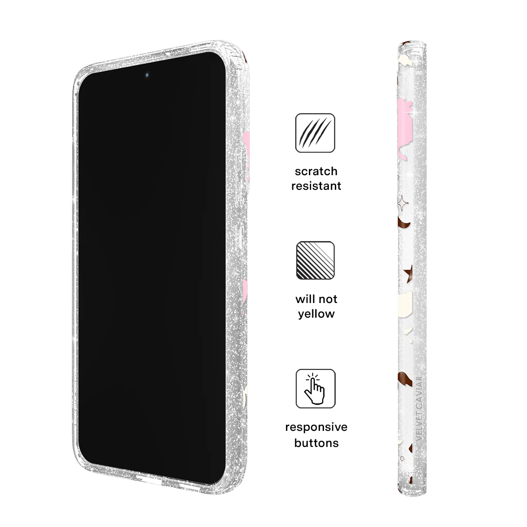 Pink Pony Glitter Samsung Case - Image 76