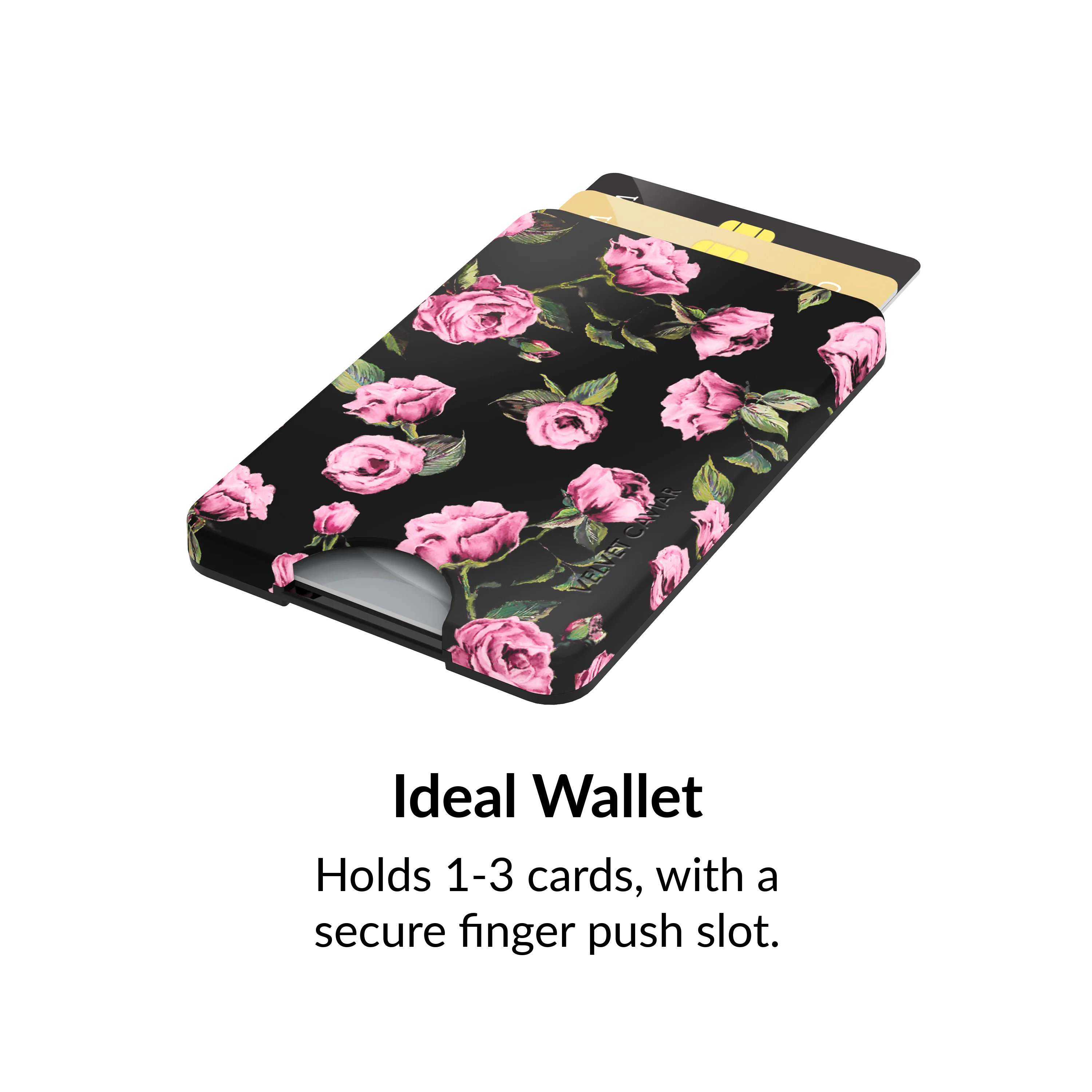 Pink Rose Floral MagSafe Wallet - Image 3