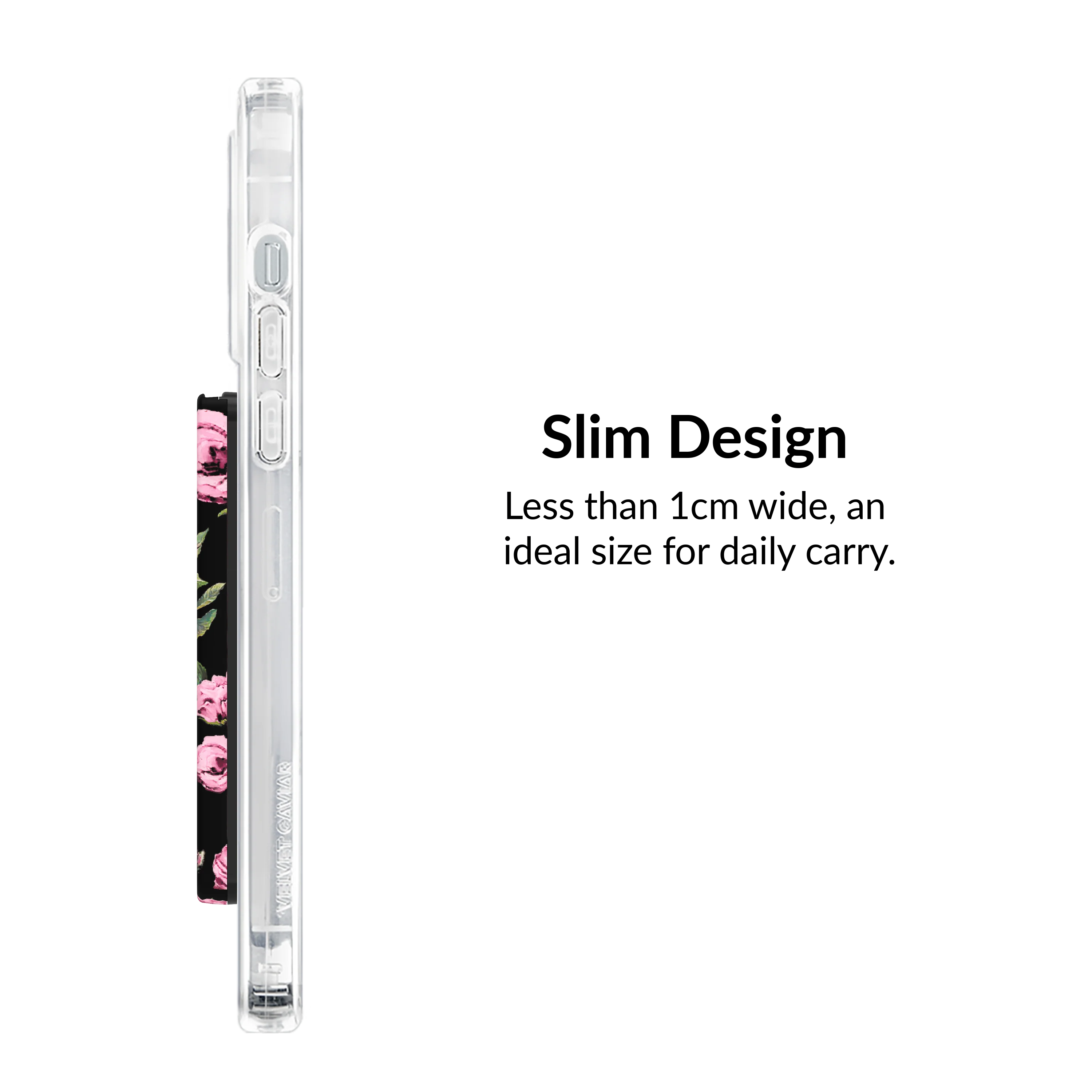 Pink Rose Floral MagSafe Wallet - Image 5