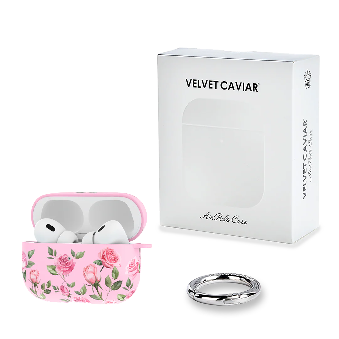 Baby Pink Roses AirPod Case - Image 10