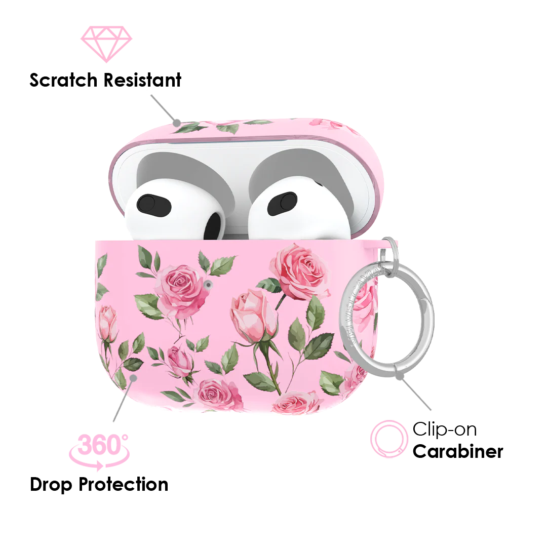 Baby Pink Roses AirPod Case - Image 13