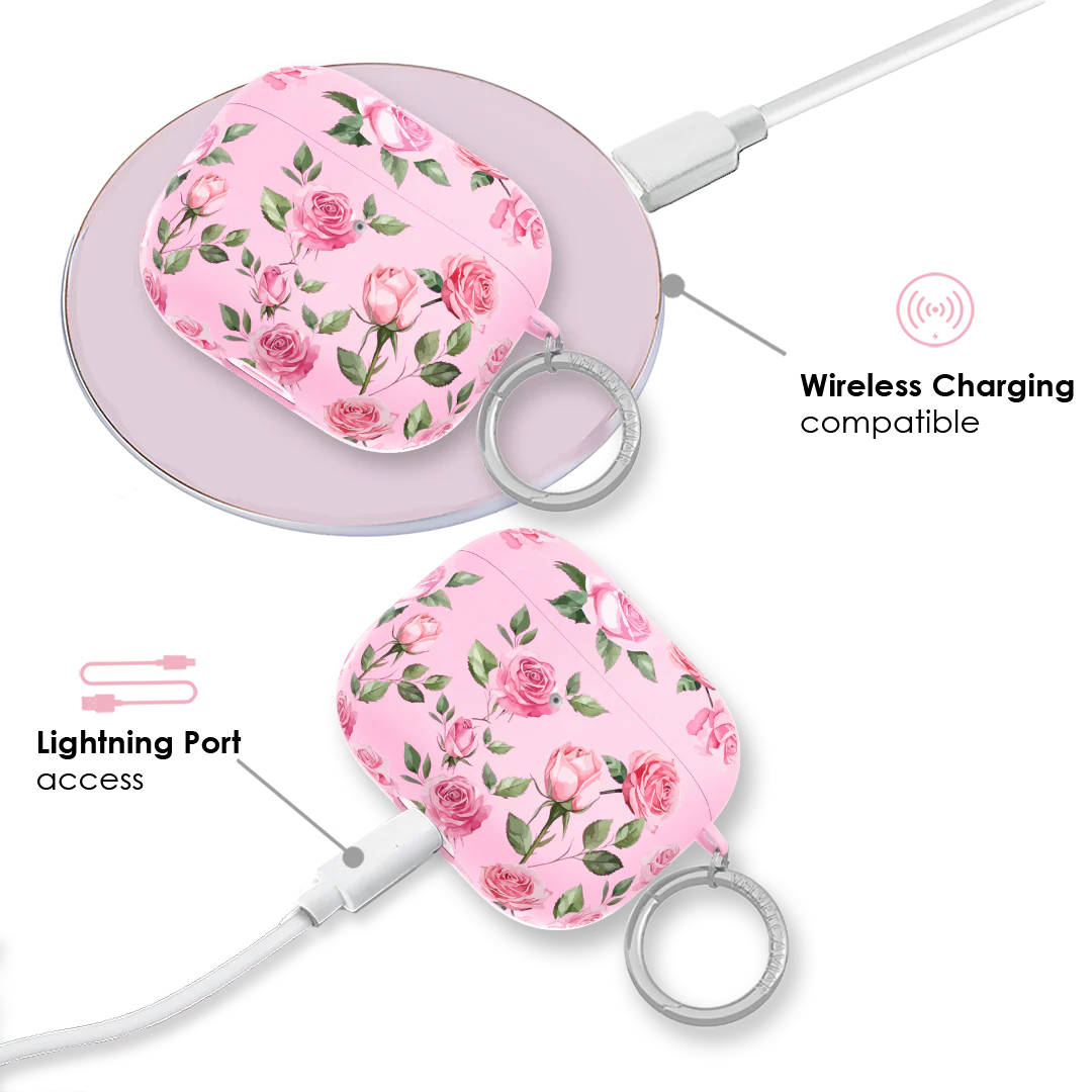 Baby Pink Roses AirPod Case - Image 14