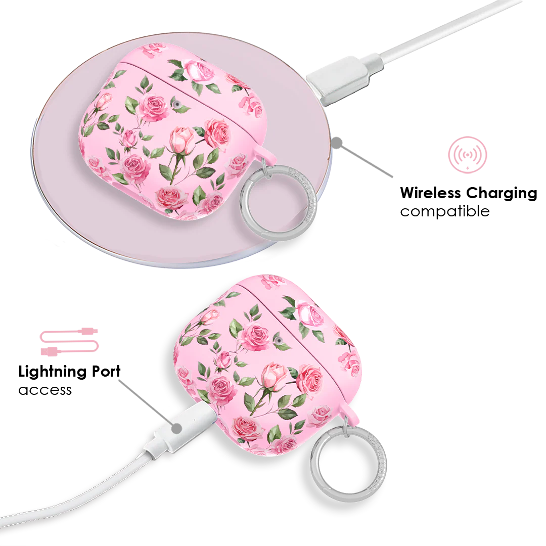 Baby Pink Roses AirPod Case - Image 19