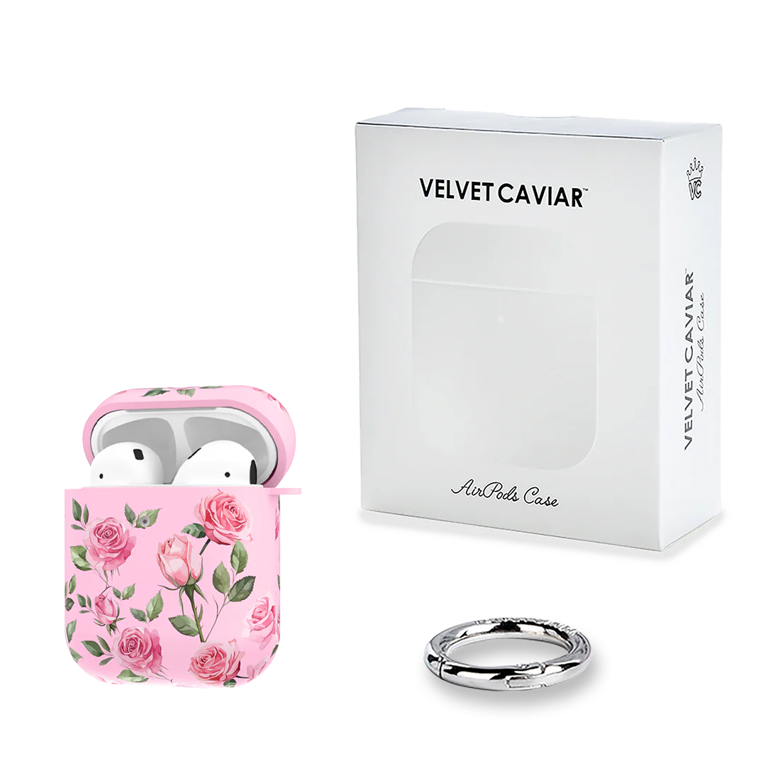 Baby Pink Roses AirPod Case - Image 5