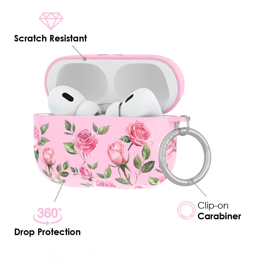 Baby Pink Roses AirPod Case - Image 8