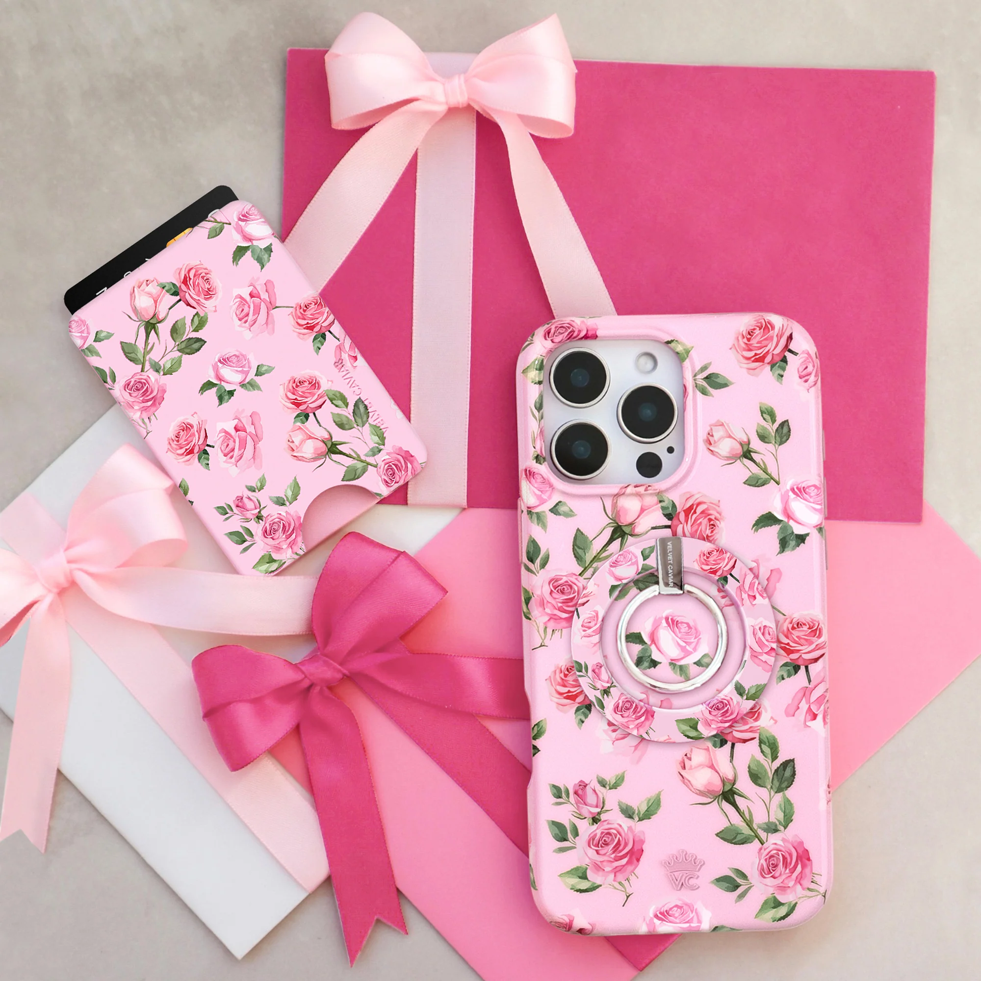 Baby Pink Roses MagSafe Grip Ring - Image 2