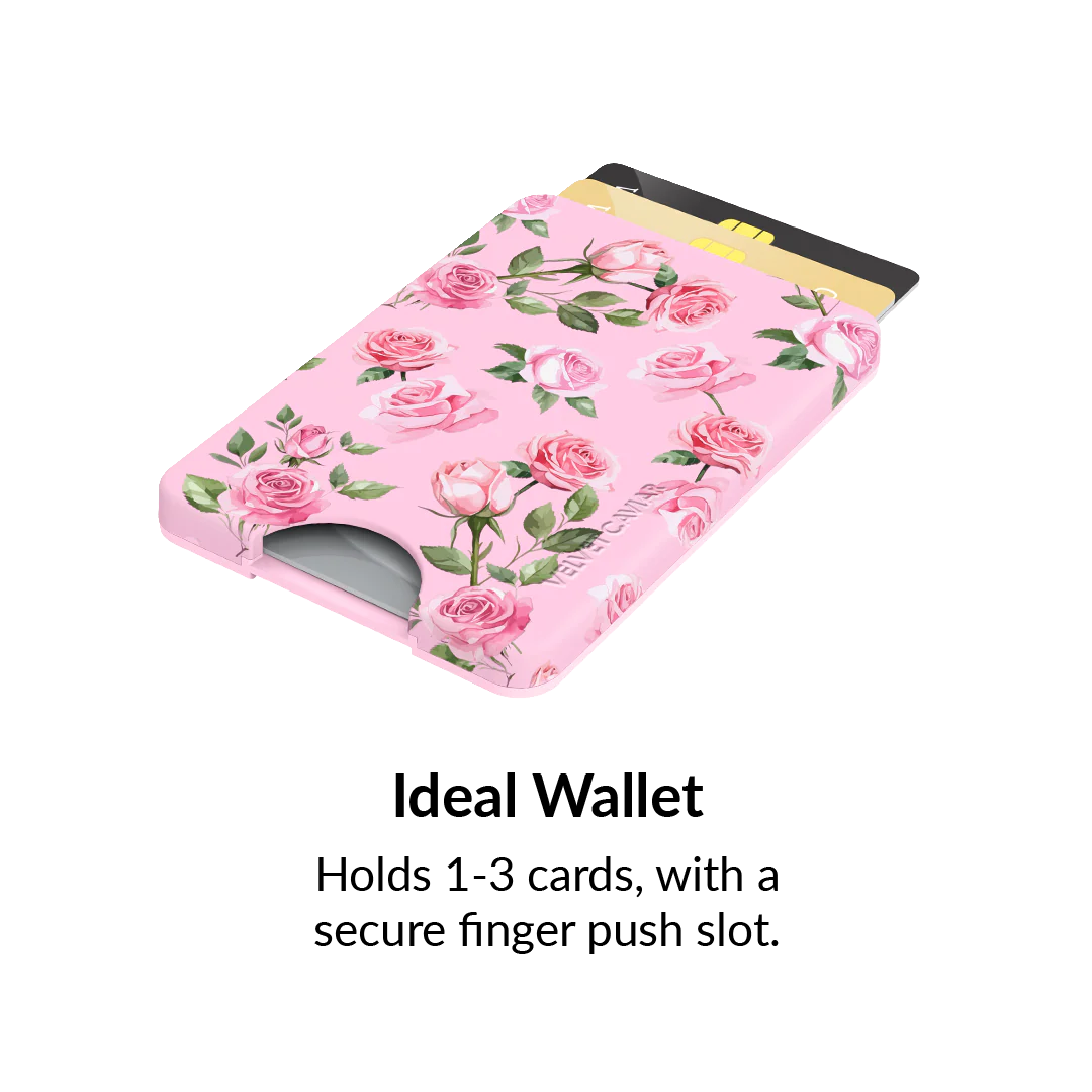 Baby Pink Roses MagSafe Wallet - Image 3