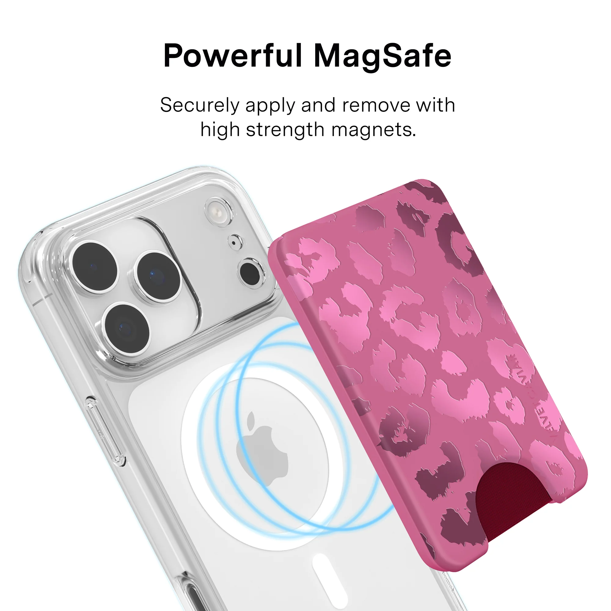 Pink Ruby Leopard MagSafe Wallet - Image 3