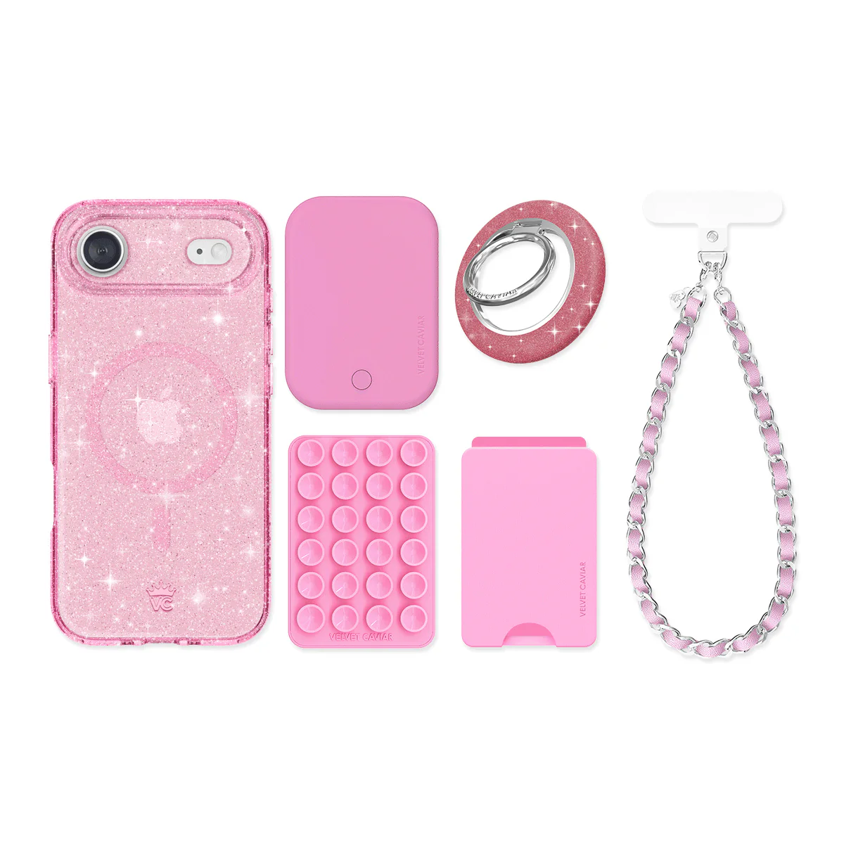 Pink Stardust Glitter iPhone Bundle Set - Image 22