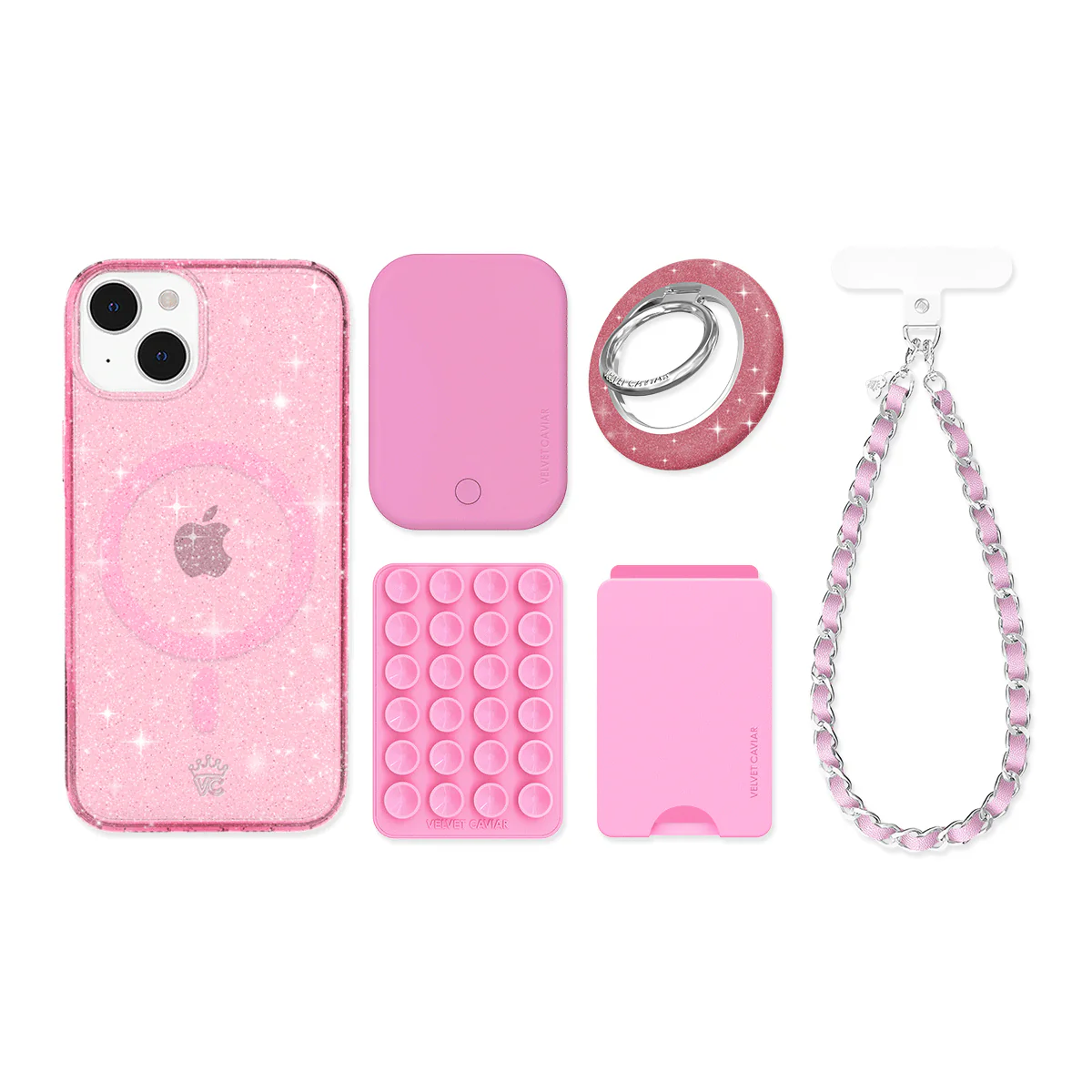 Pink Stardust Glitter iPhone Bundle Set - Image 6